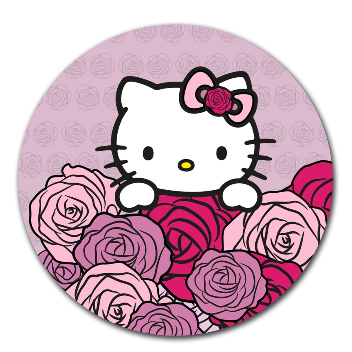 Mouse pad circular Hello Kitty 06