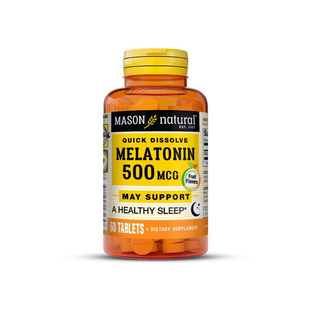 Melatonina 500 mcg Mason Natural 60 Tabletas