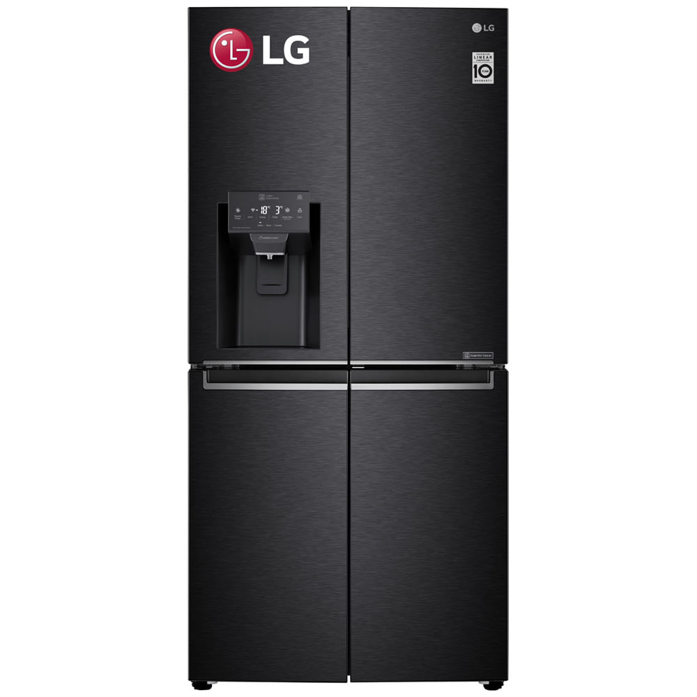 Refrigeradora LG 426L No Frost LM57SDT Negro Mate