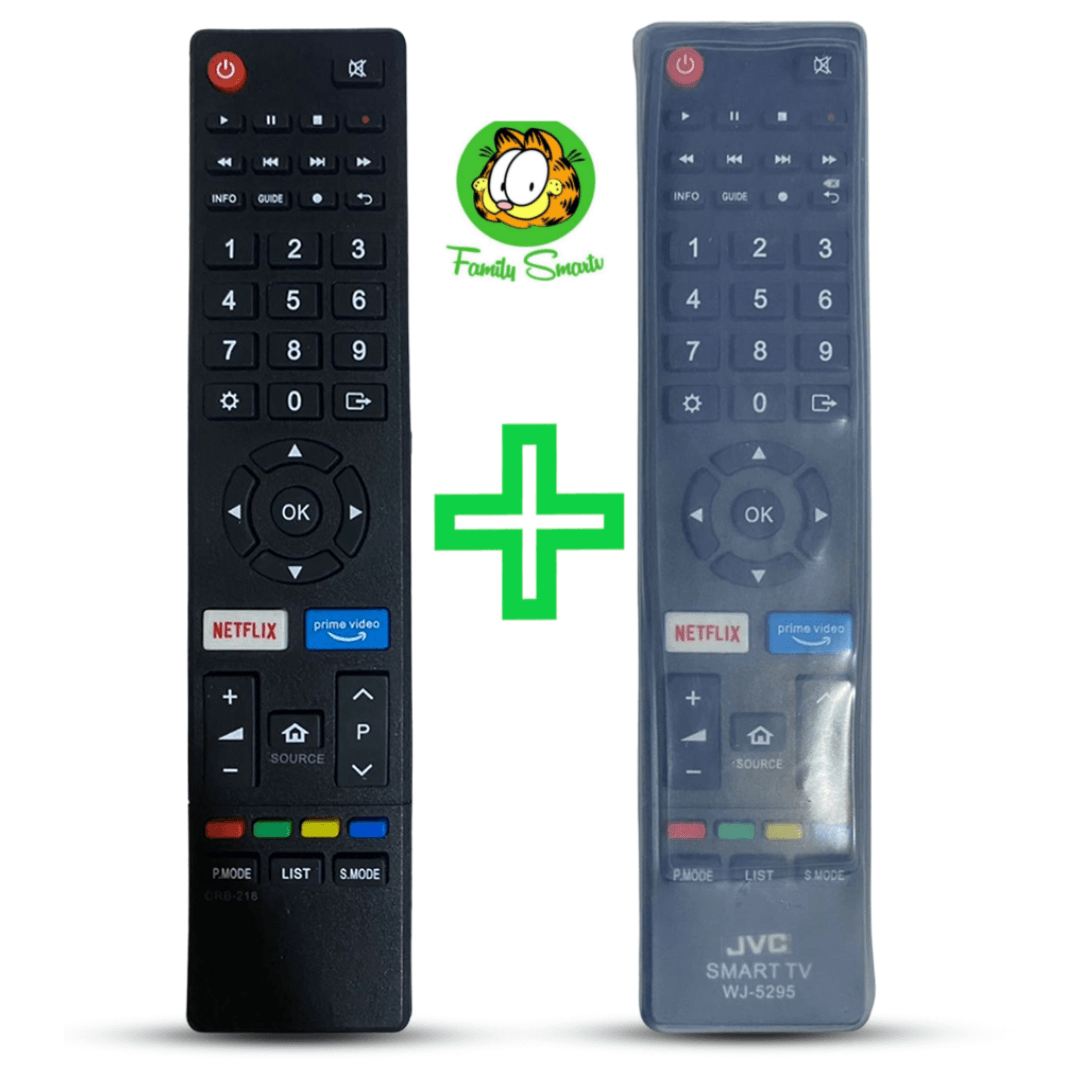 Control Remoto Tv Jvc Smart Tv Rm-c3354 + Funda de Silicona Suave