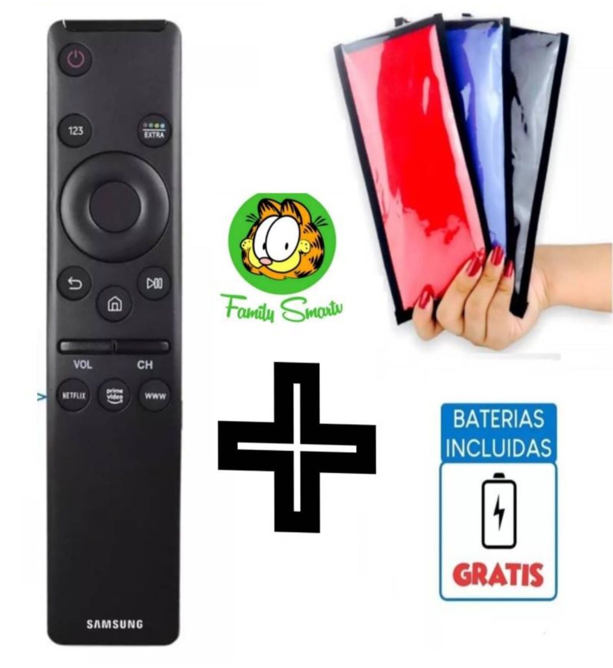 Control Remoto Compatible con Samsung Smart Tv 4k Uhd Funda