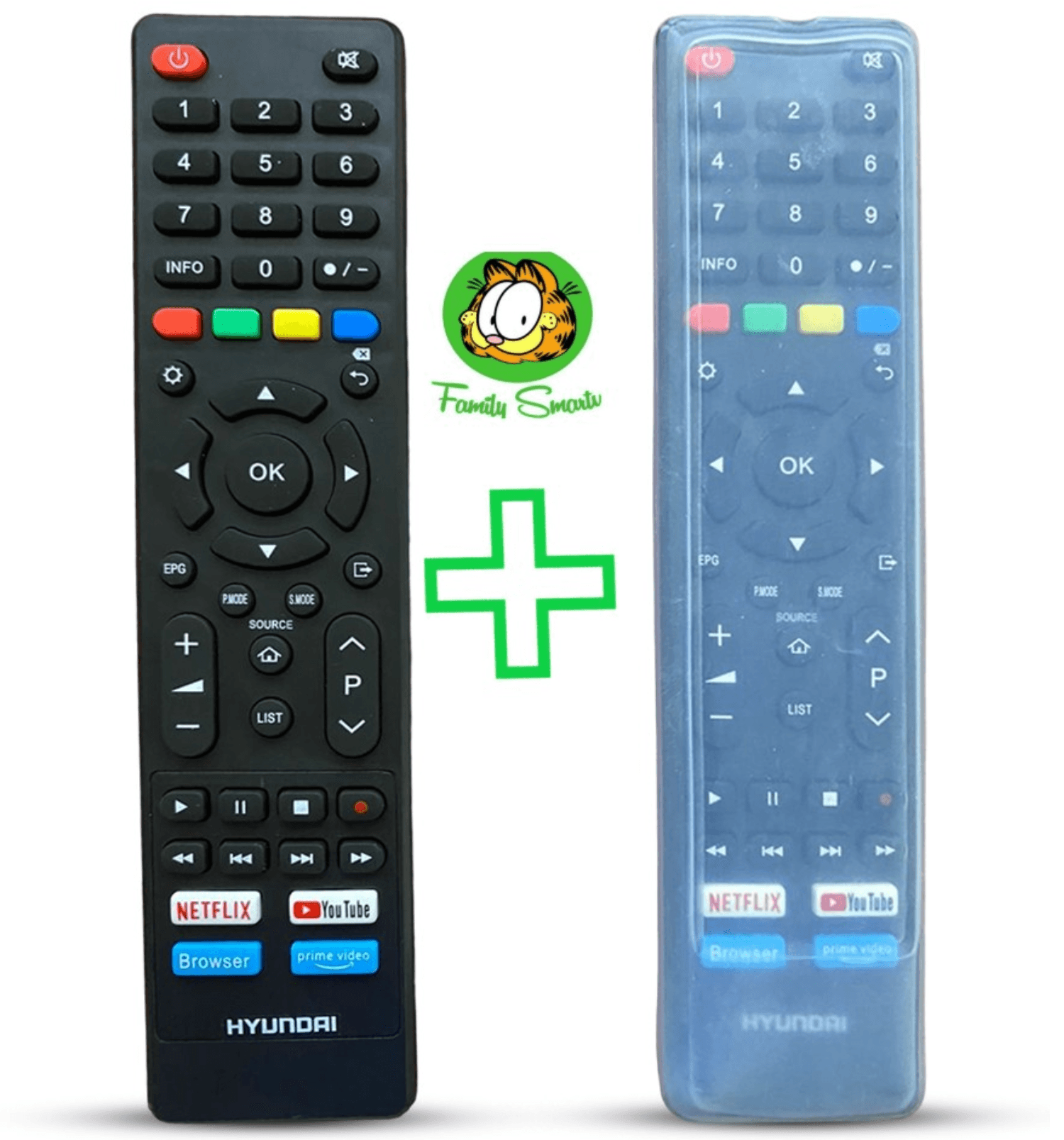 Control Remoto para Tv hyundai Smart Tv + Funda Silicona Suave