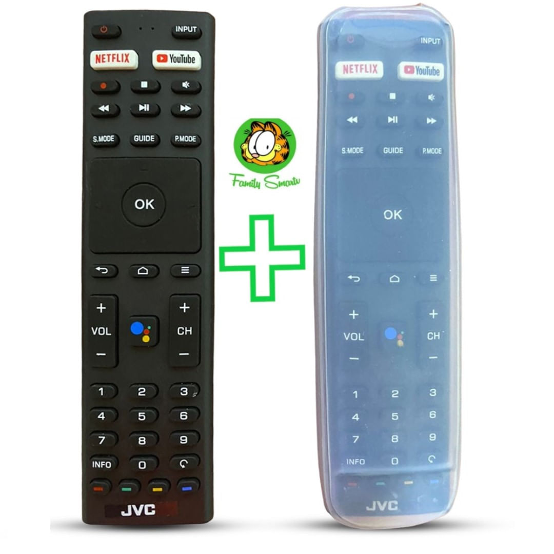 Control Remoto para Tv Jvc Rmc-3363 + Funda Silicona Suave