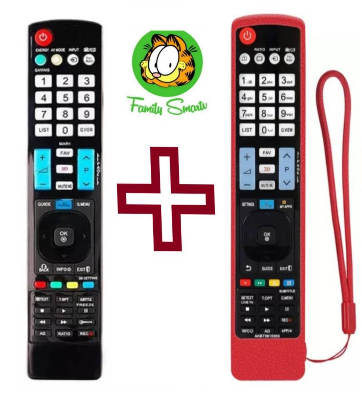 Control Remoto para Tv Lg 3d Funda Roja