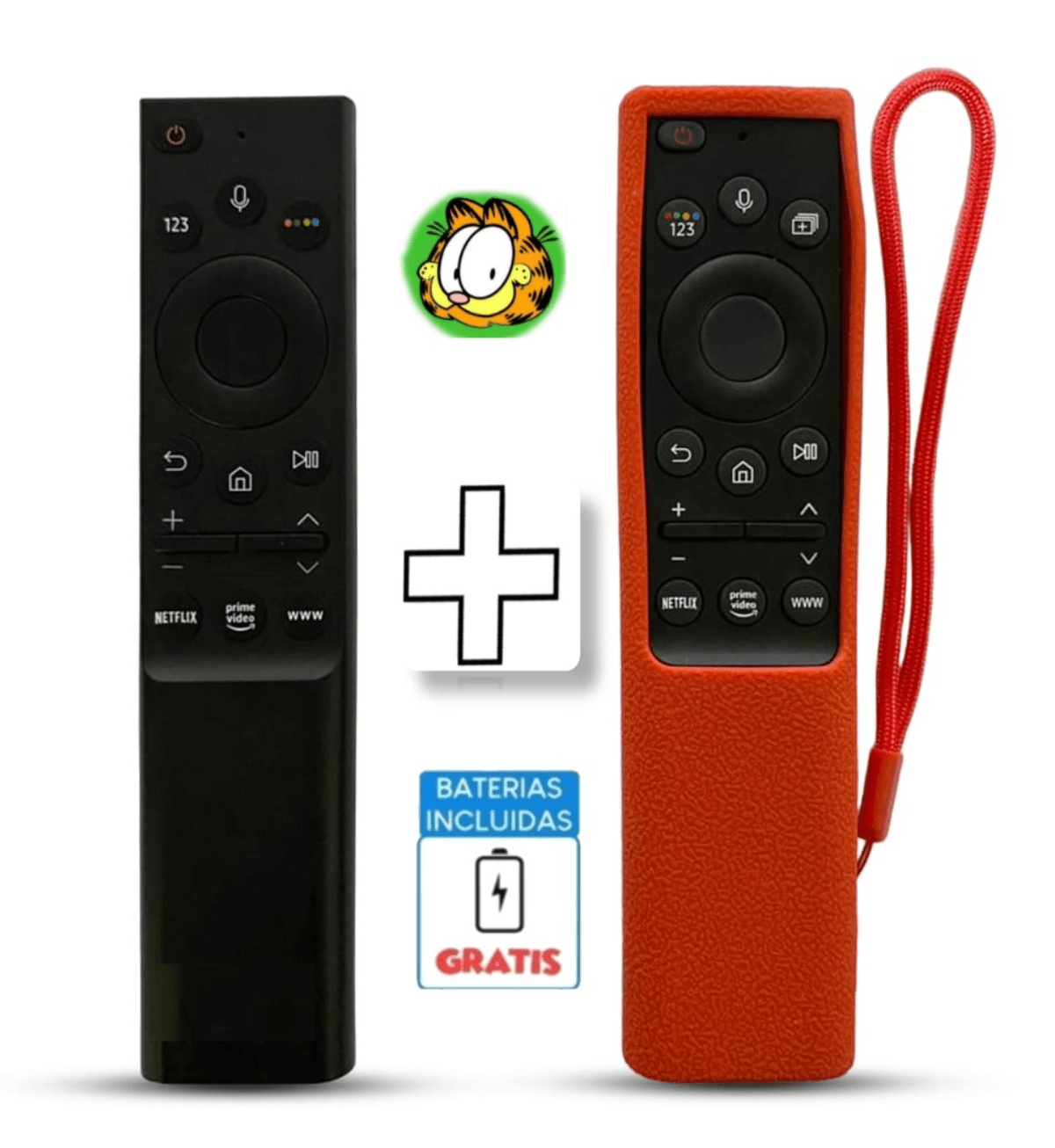Control Compatible con Samsung Smart Tv con Voz Modelo BN59-01363 Funda Rojo