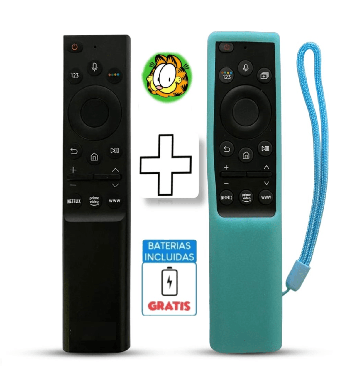 Control Compatible con Samsung Smart Tv con Voz Modelo BN59-01363 Funda Turquesa