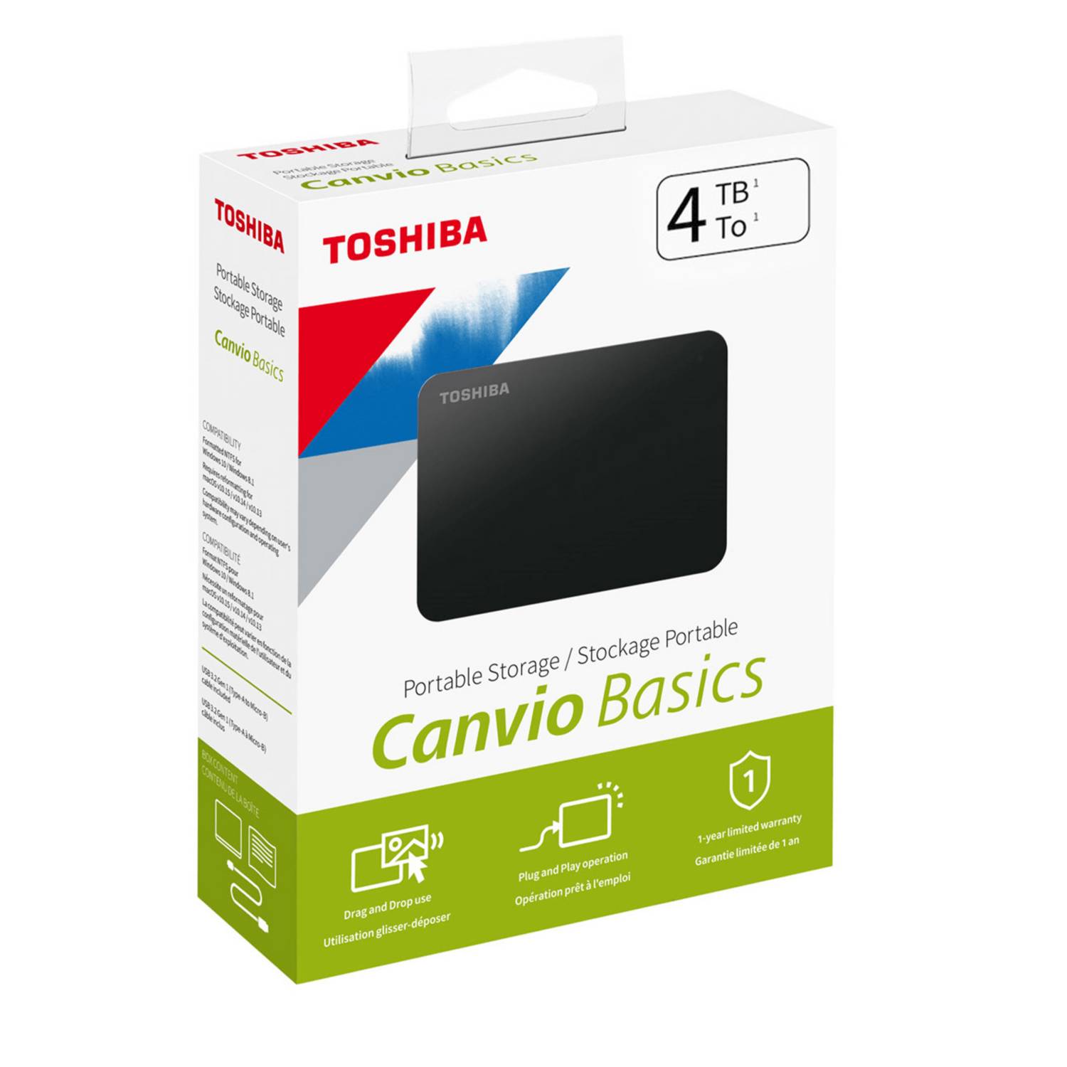 Disco Externo Toshiba 4TB Canvio Basics USB 3.0