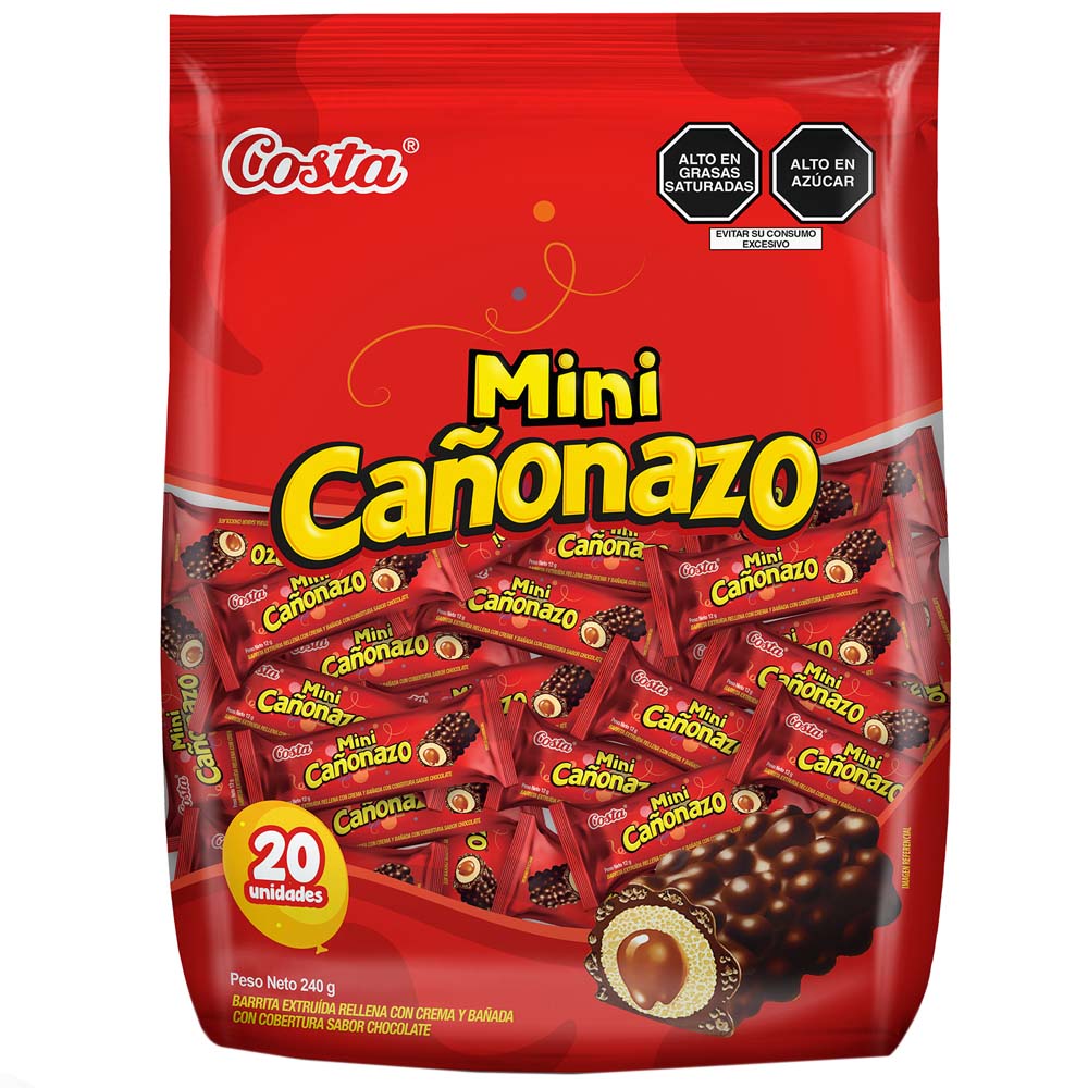 Mini Chocolates CAÑONAZO Bolsa 20un