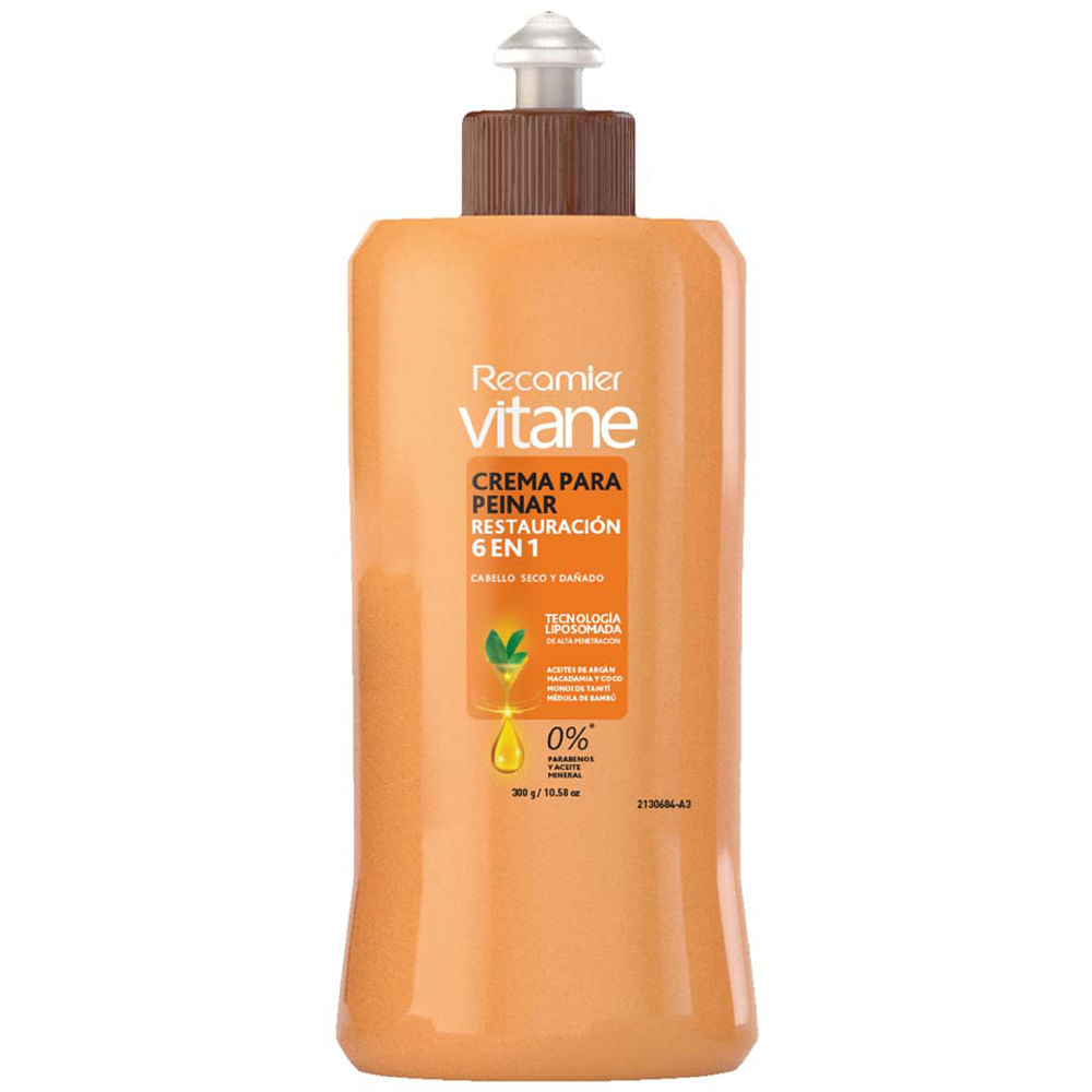 Crema para Peinar RECAMIER Vitane Hidrovance Lipocat Frasco 300g