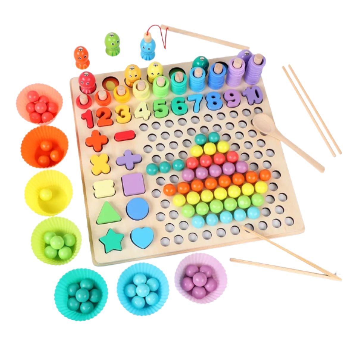 Juguete Didáctico La Tiendita de Ale Aprende Jugando Montessori 5 en 1