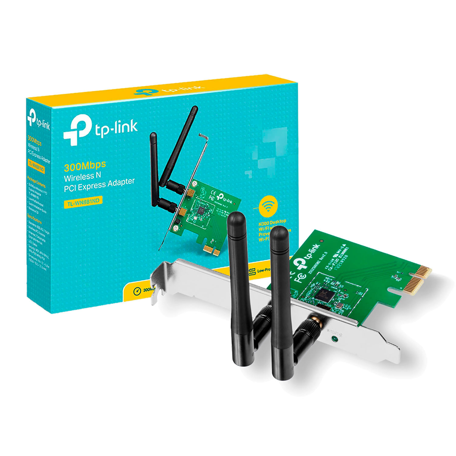 Tarjeta Wifi para Pc Pci Express Tl Wn881nd Tp Link 300mbps