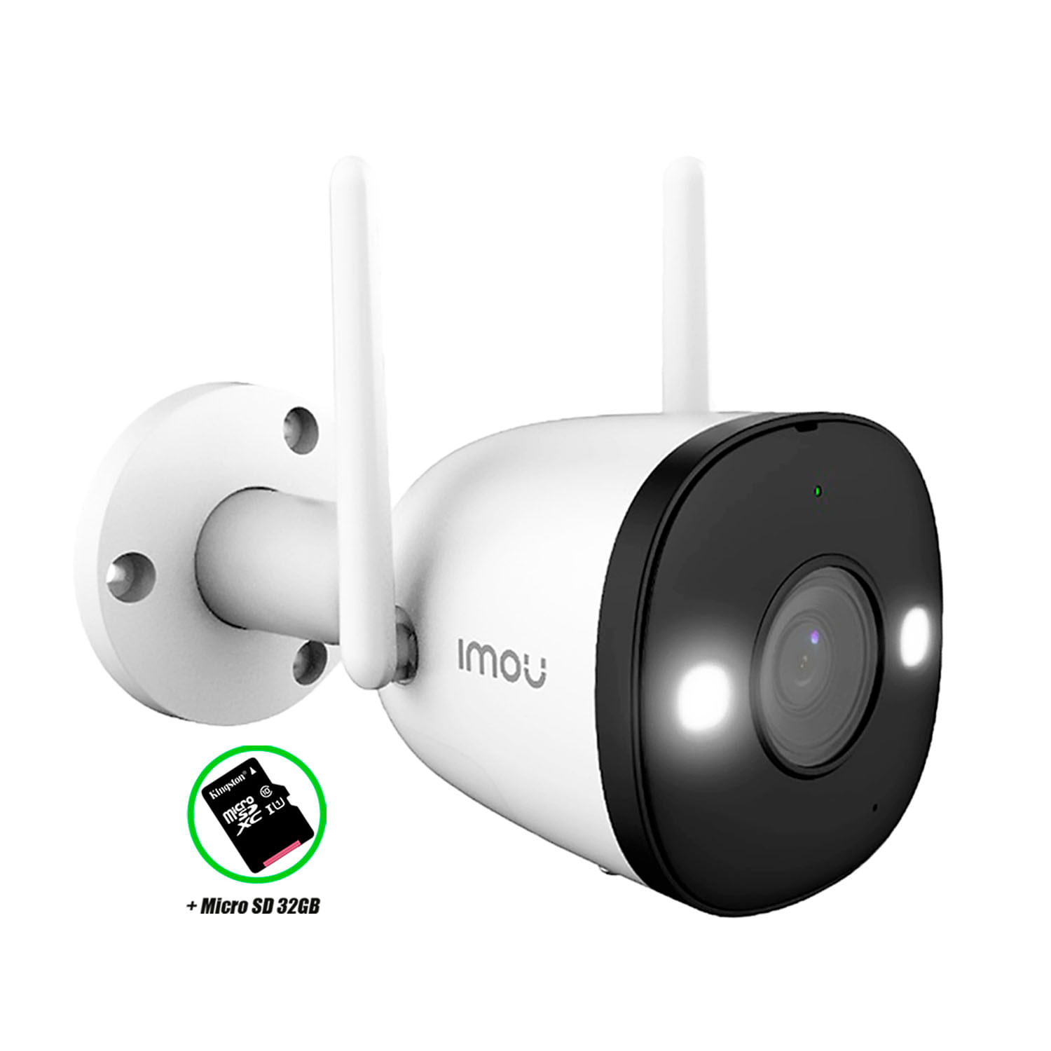 Cámara Wifi Imou Bullet 2 1080p Full Hd Externa Ip67 Noche Color Sd 32gb