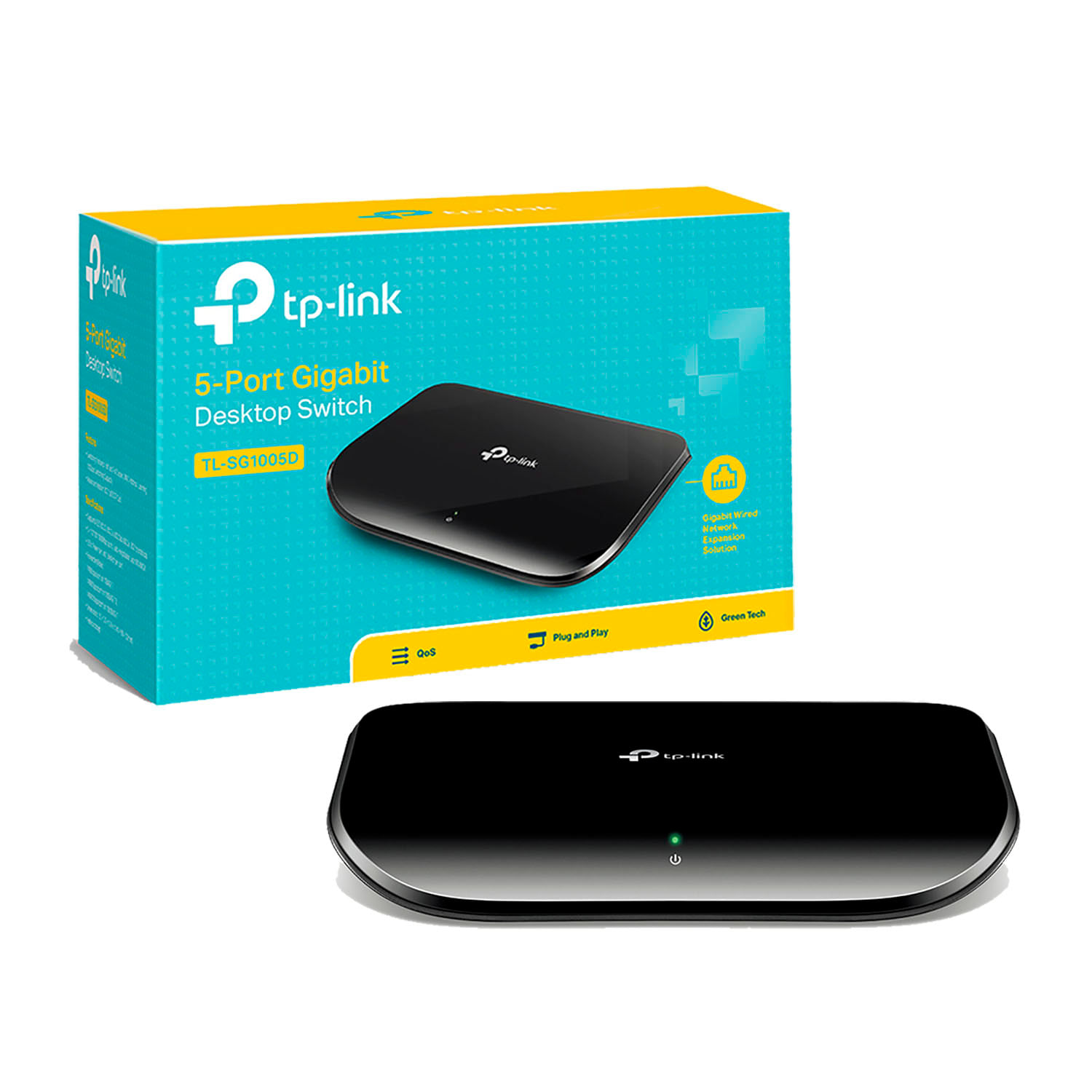 Switch Tl Sg1005d Tp Link 5 Puertos Gigabit 10,100,1000mbps