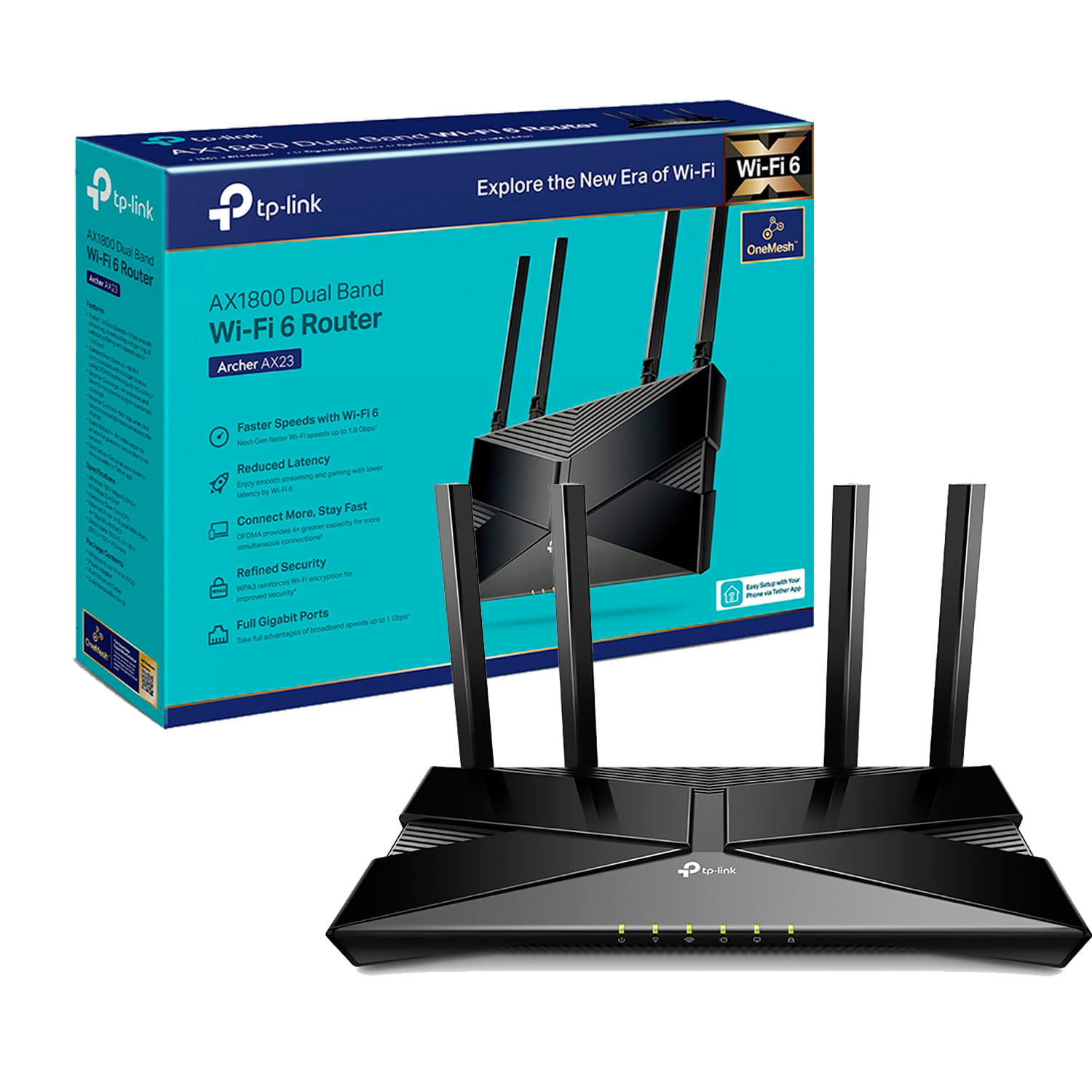 Router Inalámbrico Archer Ax23 Tp Link Ax1800 Wi Fi 6 Dual Band