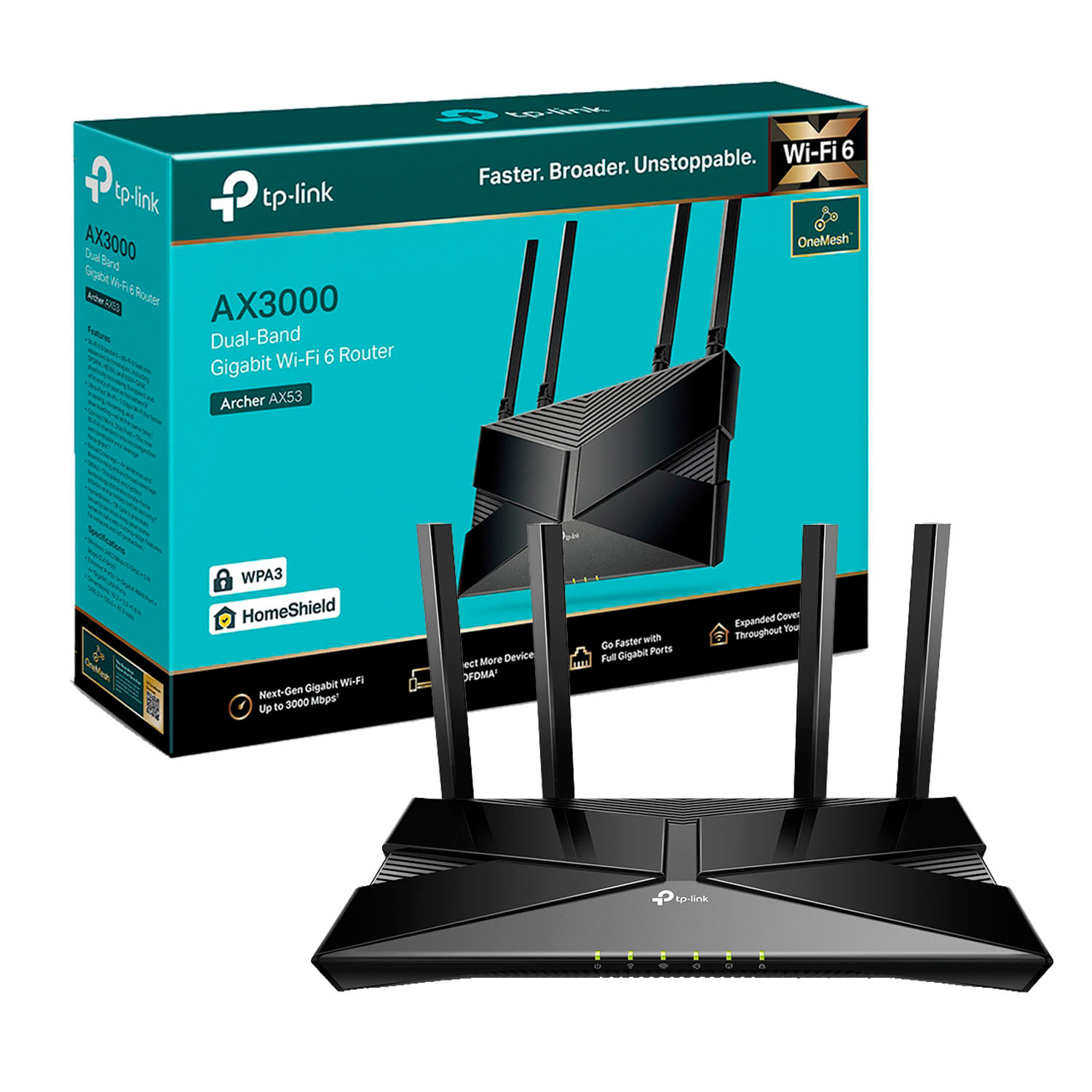 Router Inalámbrico Archer Ax53 Tp Link Wi Fi 6 Dual Band Ax3000