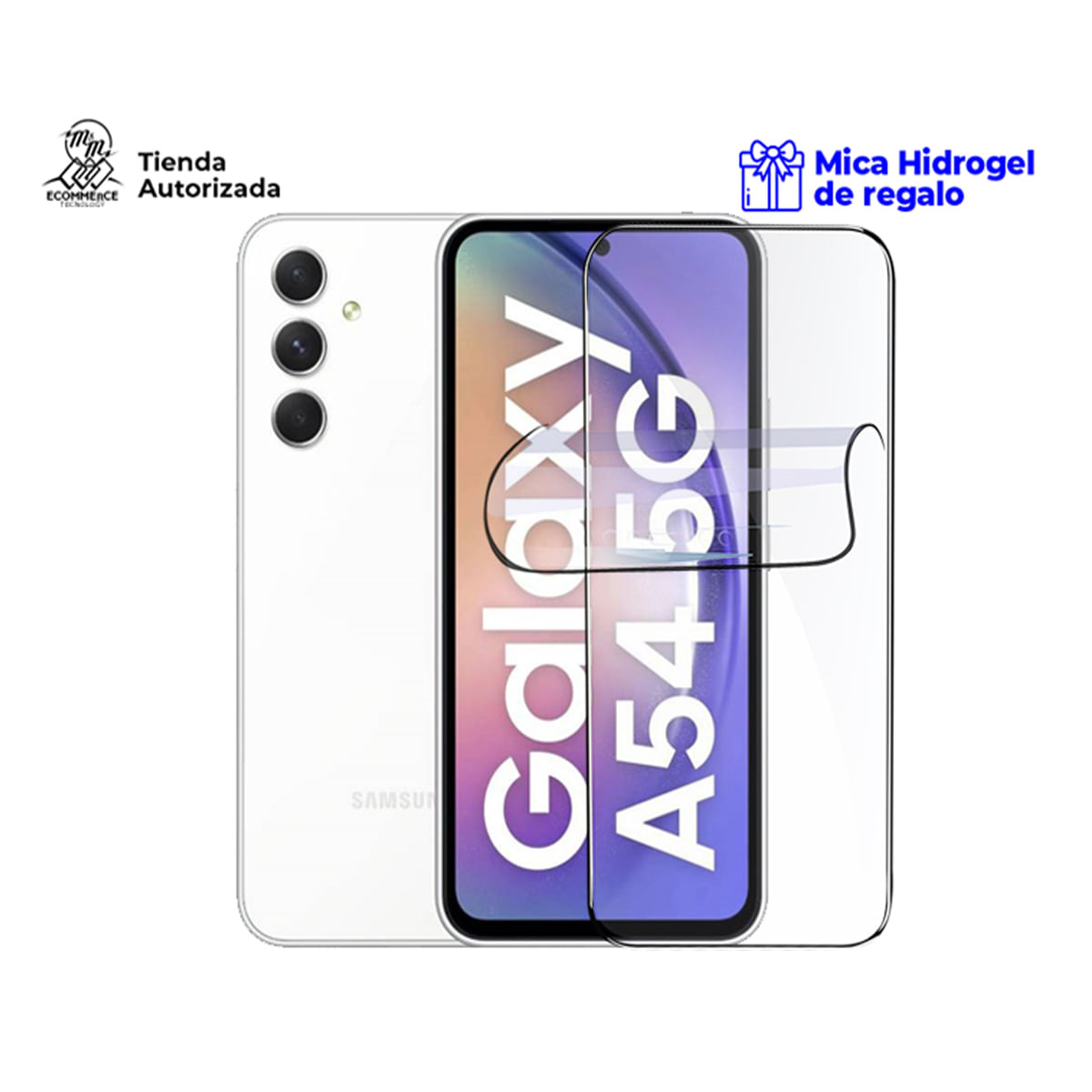 Samsung Galaxy A54 5G 8Gb Ram 256Gb Blanco con Mica Hidrogel