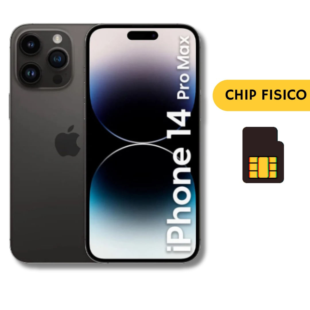 iPhone 14 Pro Max 256GB 6GB Ram Chip Fisico Negro