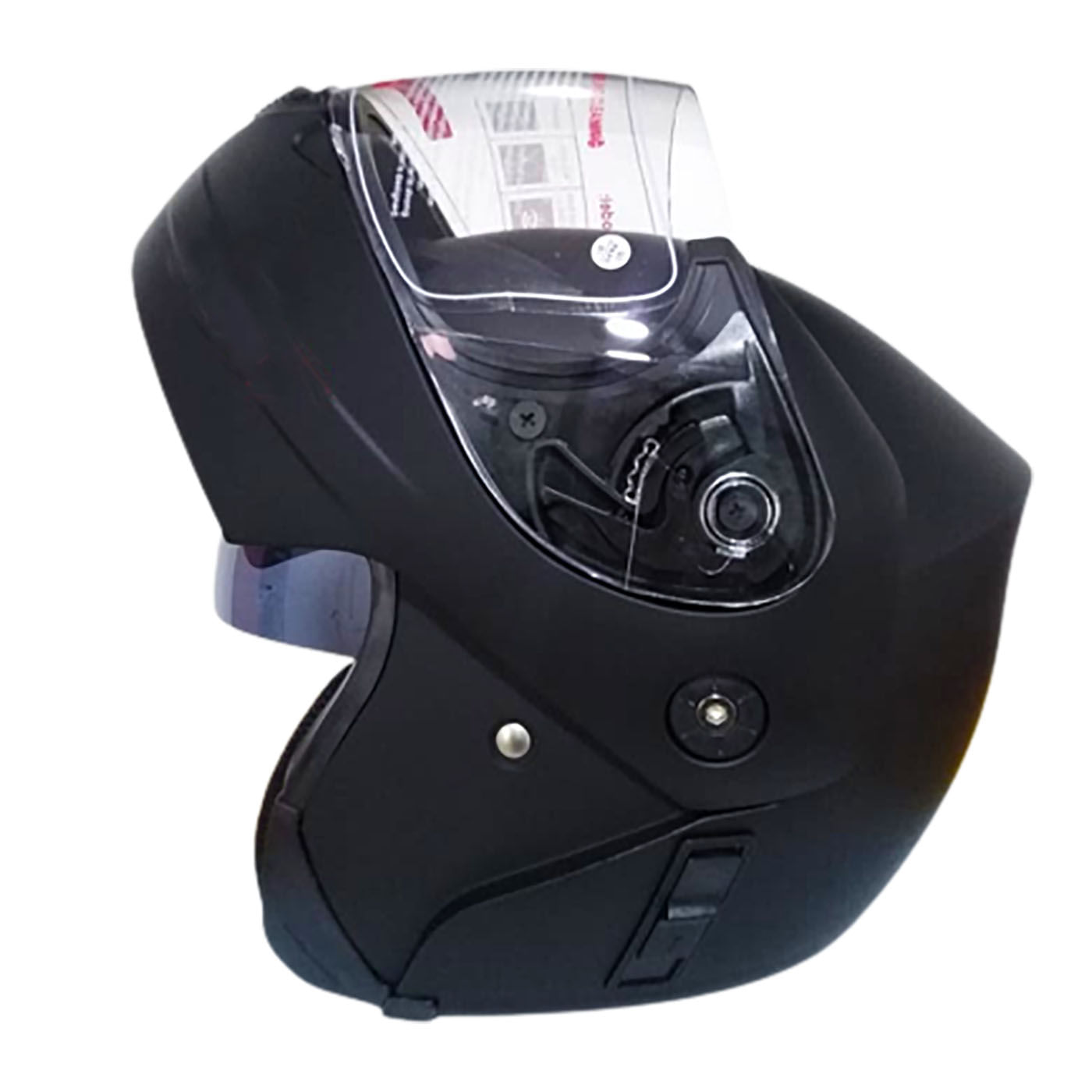 Casco de Moto Articulado Modular Doble Visor en Negro Mate Talla XL
