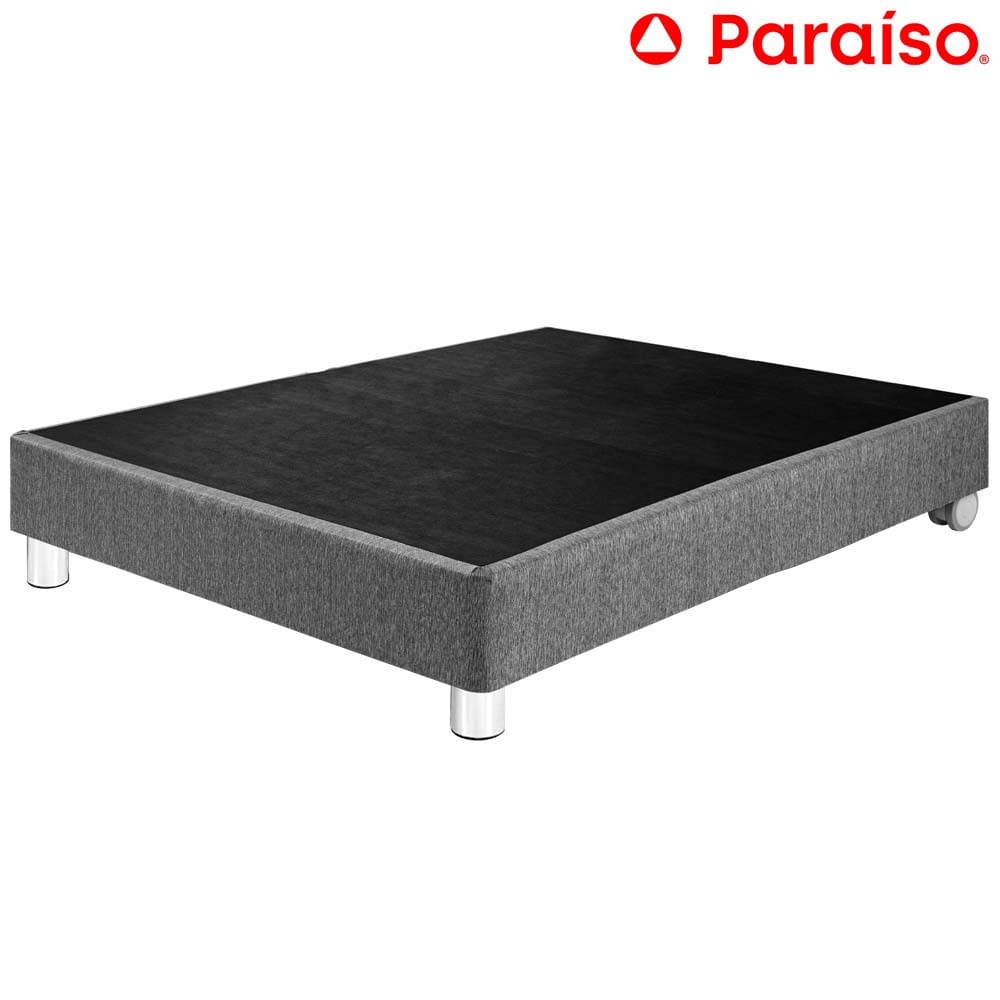 Cama Box Tarima PARAISO Premium 2 Plazas Gris