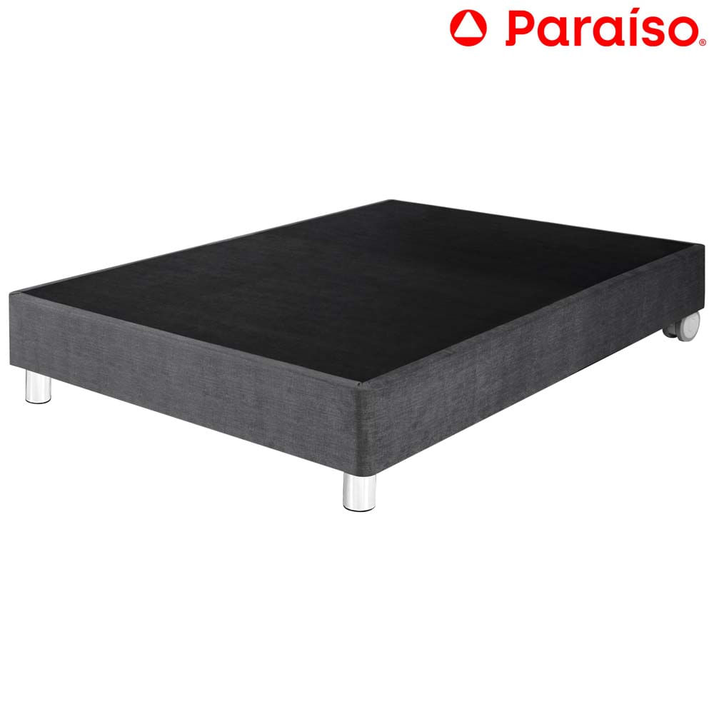 Cama Box Tarima PARAISO Premium 1.5 Plazas Acero