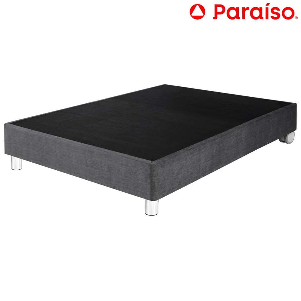 Cama Box Tarima PARAISO Premium 1 Plaza Acero