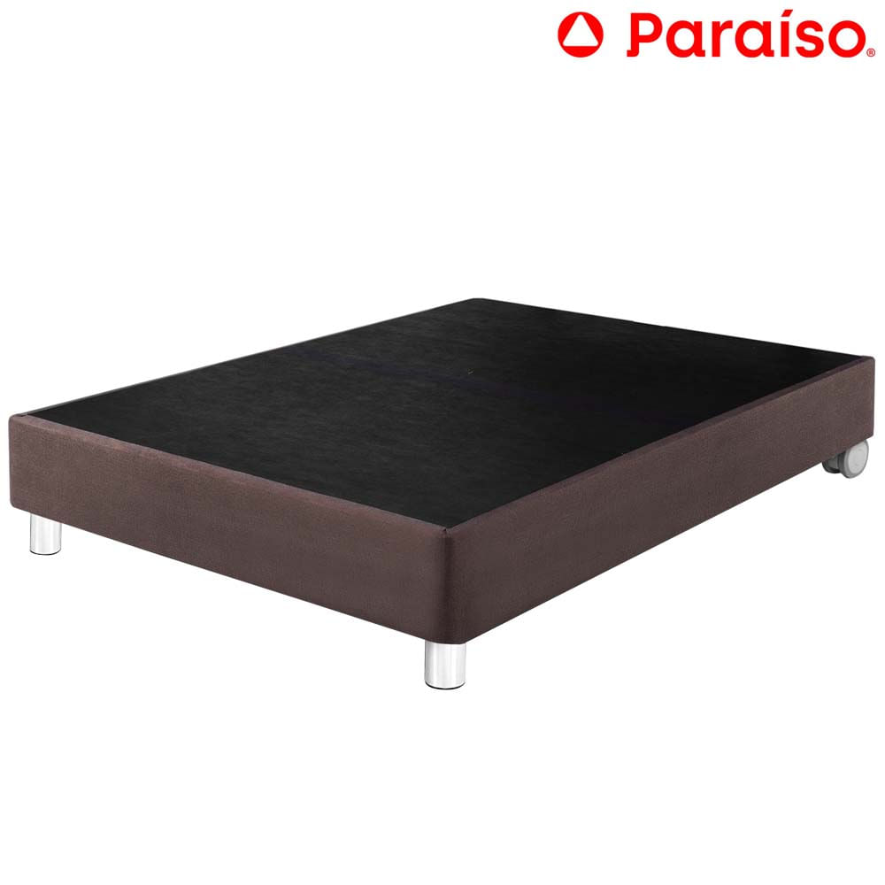 Cama Box Tarima PARAISO Premium 2 Plazas Chocolate