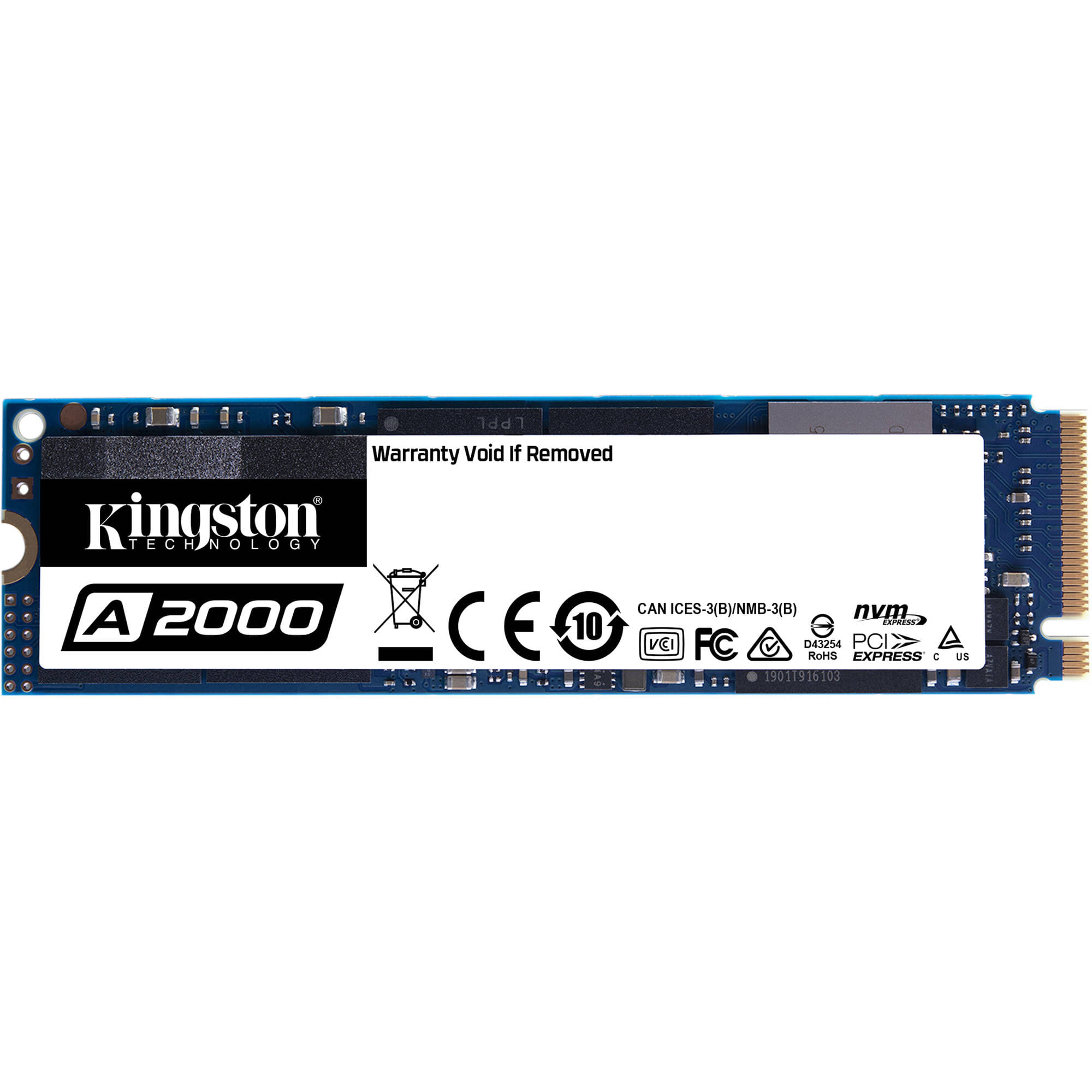 Disco sólido Kingston A2000 500GB SSD NVMe PCIe M.2 - SA2000M8/500G