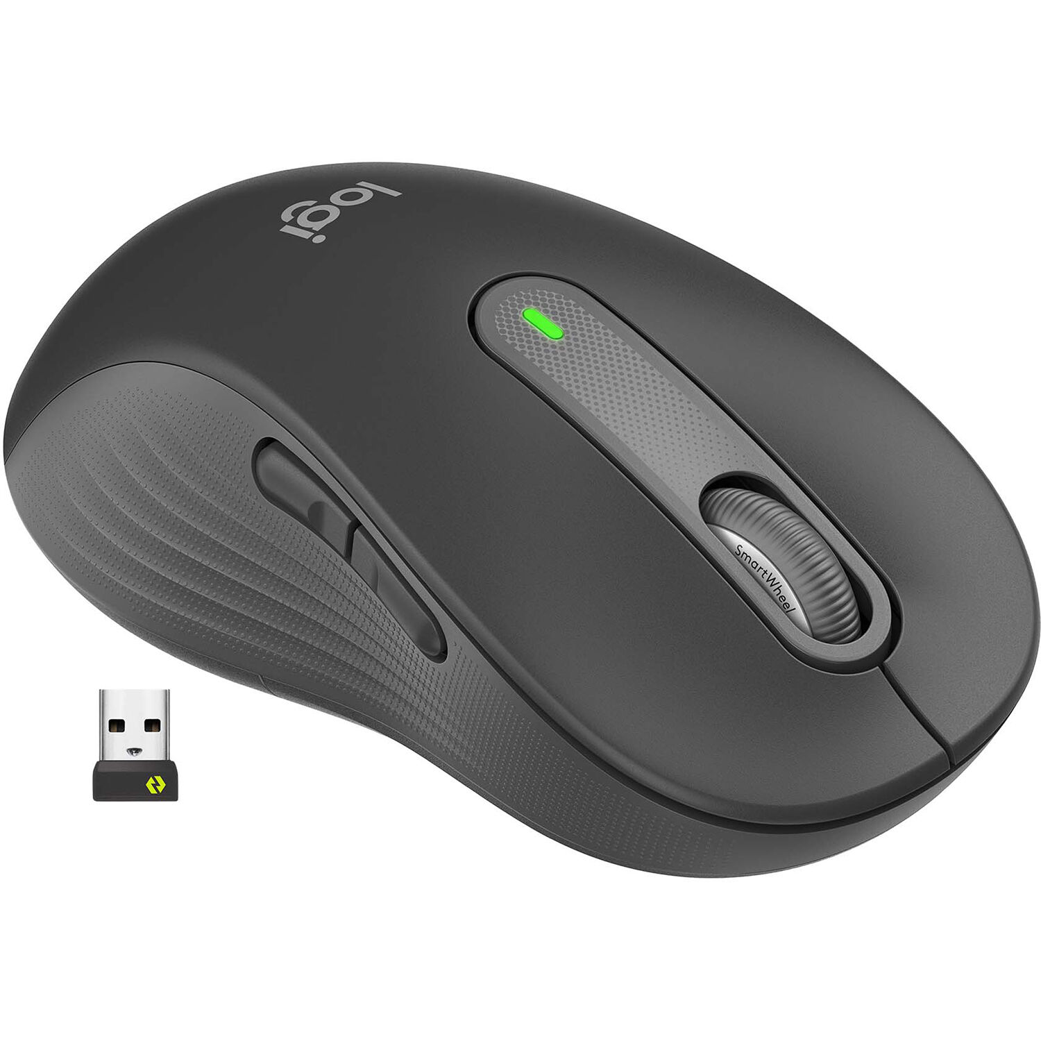Mouse Logitech Signature M650 Large Zurdos Wireless RF + Bluetooth 2000 dpi Grafito - 910-006234