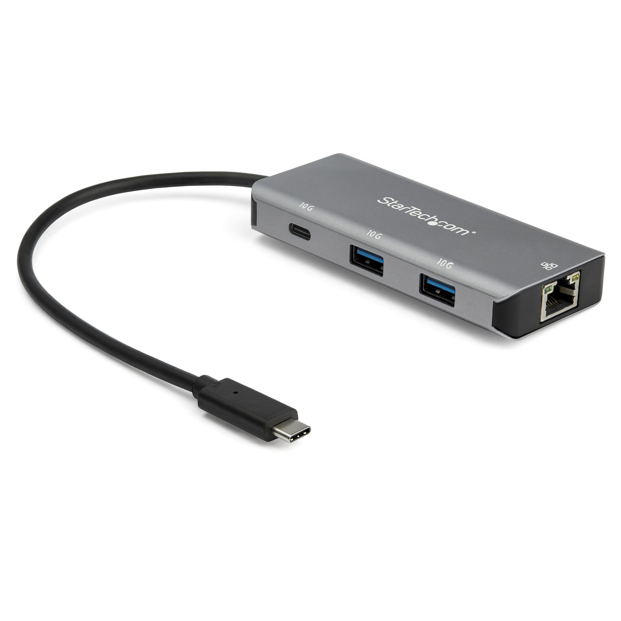 Hub Startech x1 Puerto USB-C, 1 Gigabit RJ45 GbE Port 2x USB-A, 1x USB-C 10Gbps w/TB3 - HB31C2A1CGB