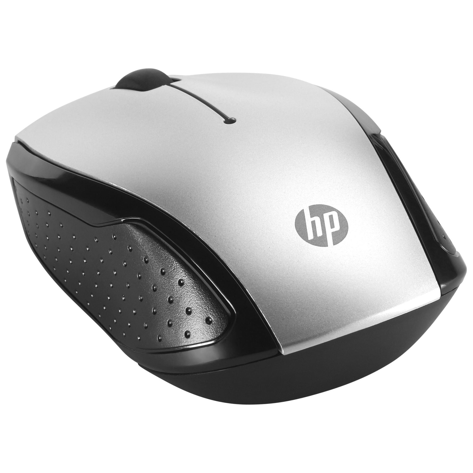 Mouse HP 200 Wireless Óptico 1000 DPI Ambidextrous Negro/Plata 2HU84AA