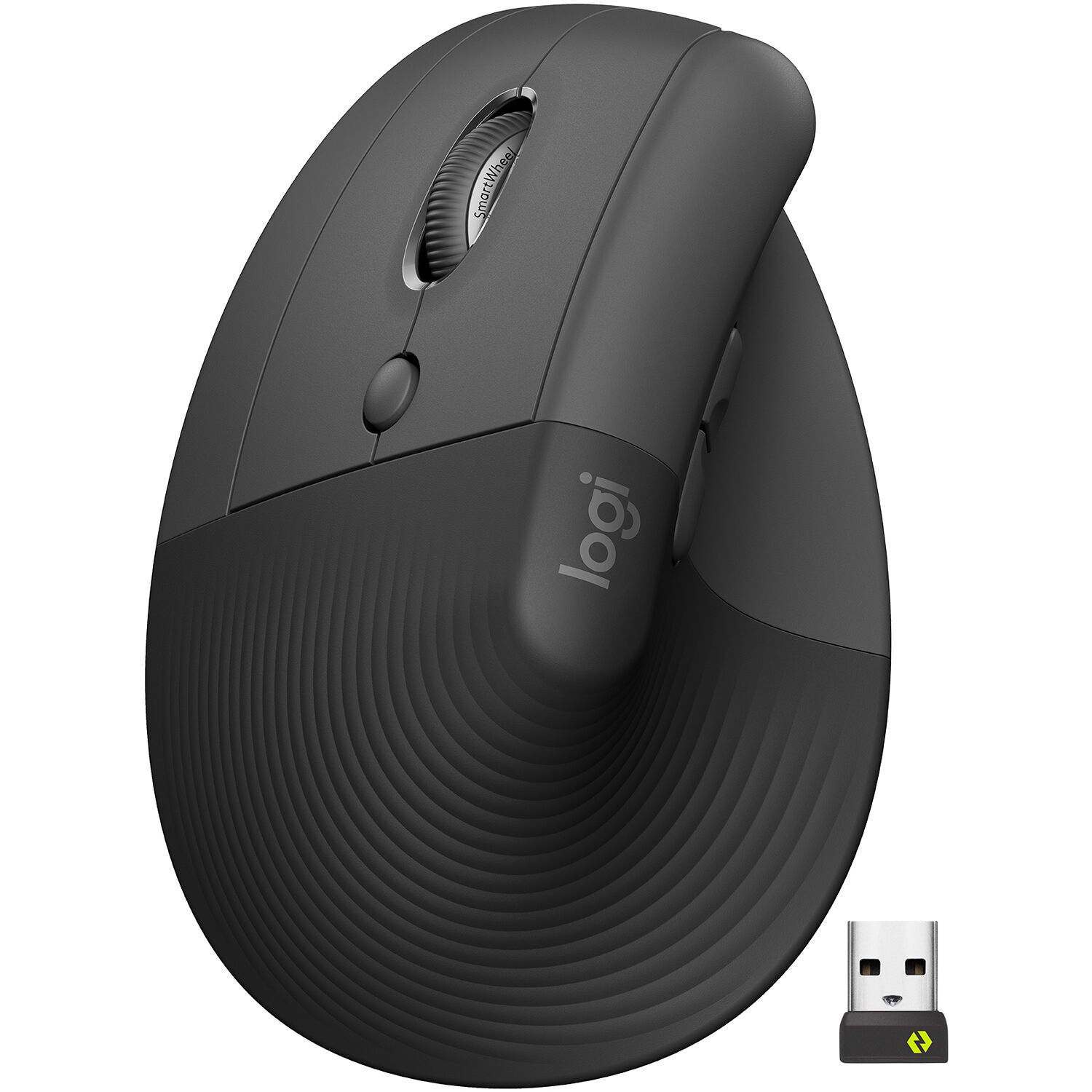 Mouse Logitech Lift Vertical Zurdos Wireless Bluetooth Gris 910-006467