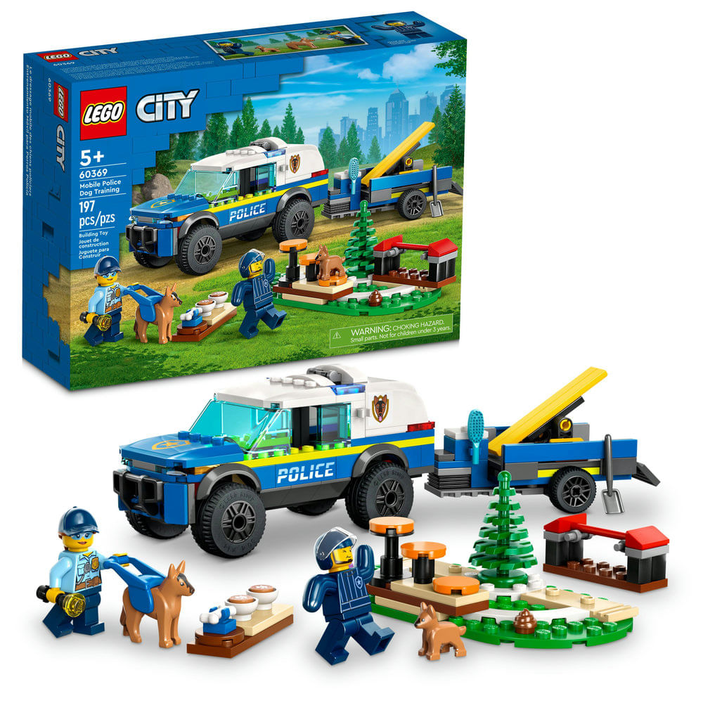 Lego 60369 Entrenamiento Móvil para Perros Policía