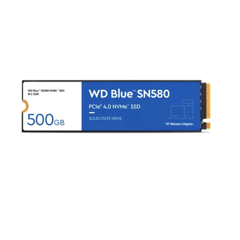 Disco SSD Western Digital Blue SN580 500GB NVMe M2 2280 PCIe Gen4 NVMe