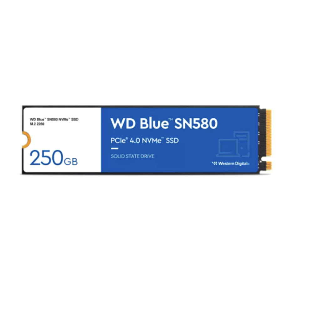 Disco SSD Western Digital Blue SN580 250GB NVMe M2 2280 PCIe Gen4 NVMe