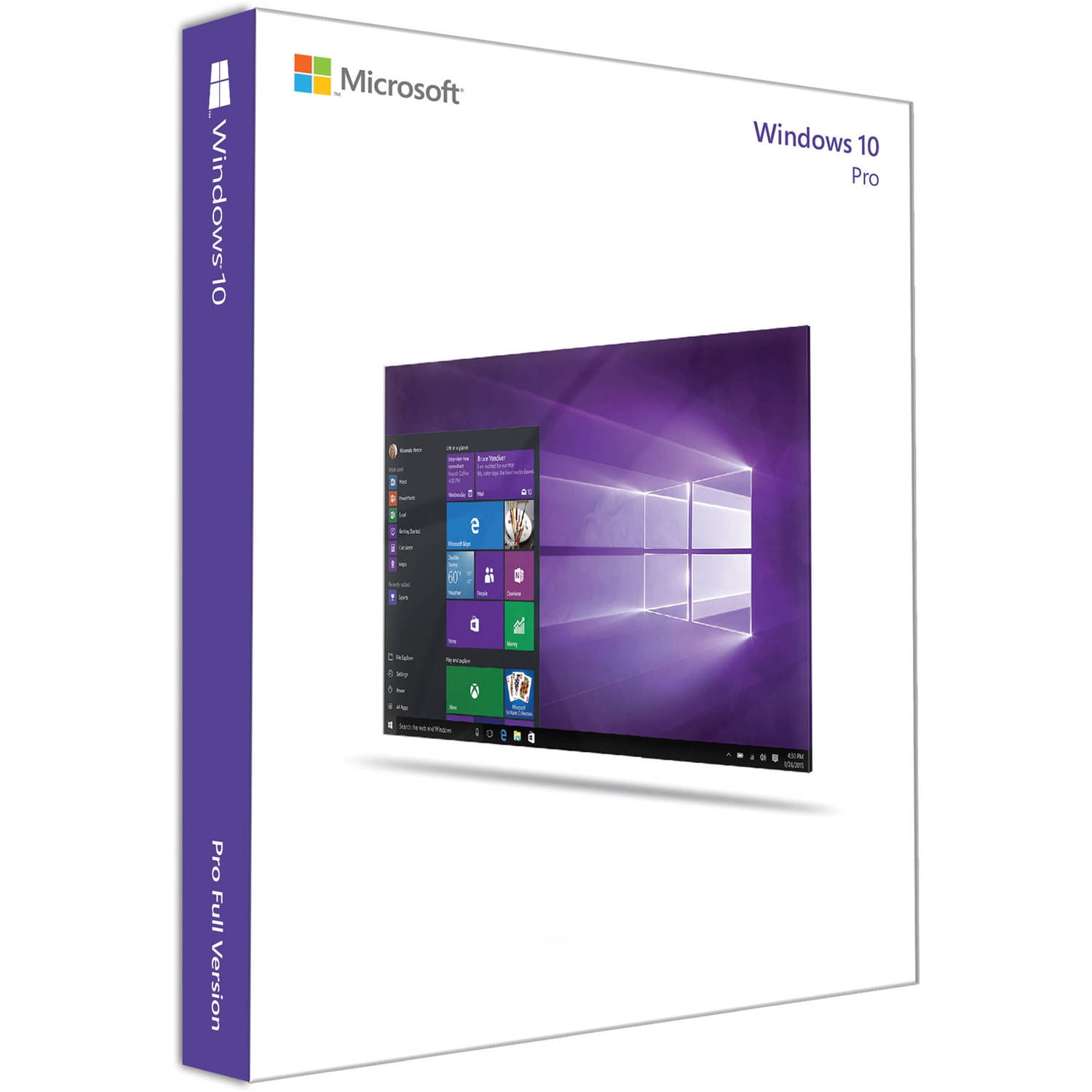 Software Microsoft Windows 10 Pro Lic. OEM DVD-ROM Español - FQC-08981