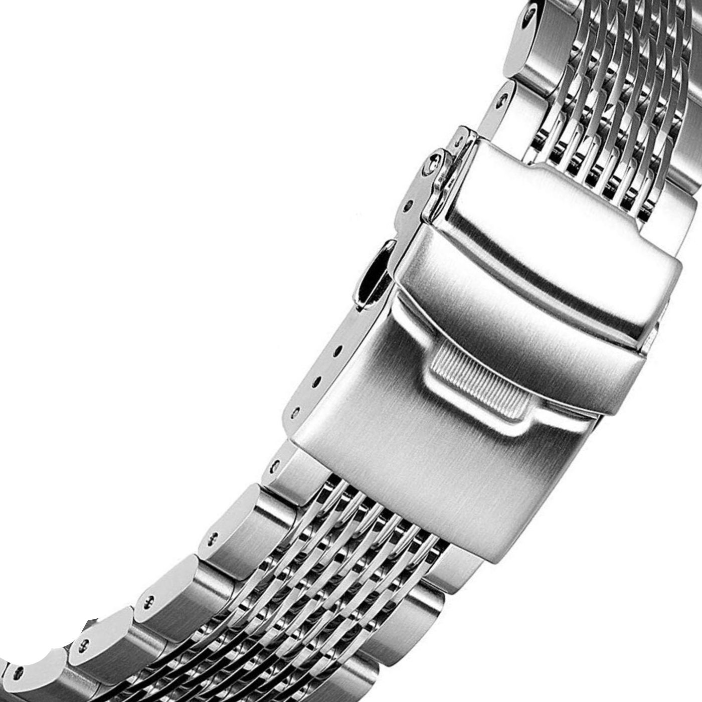 Correa para Apple Watch y Smart Watch de Acero Inoxidable Luxury Designer Mesh Metail Color Plata