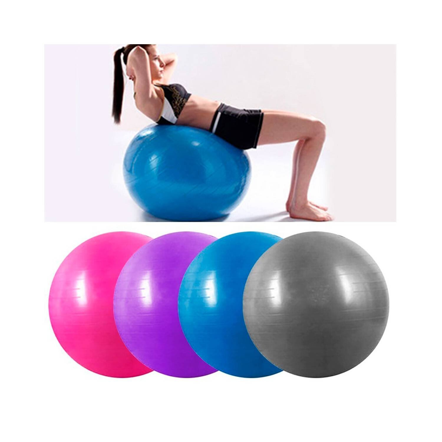 Pelota yoga pilates 75cm + inflador