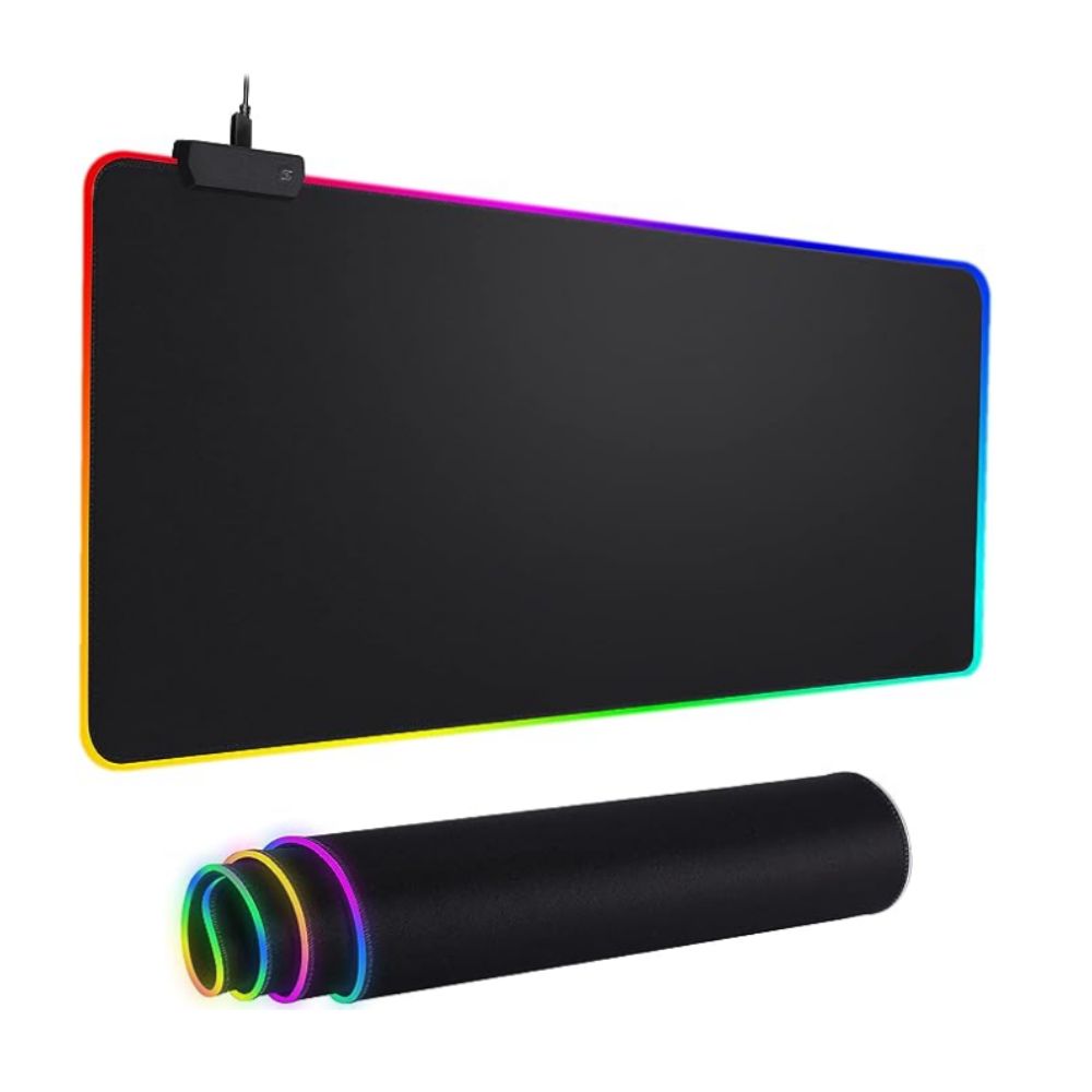 Mouse Pad Gamer con Luz Led RGB Multicolor