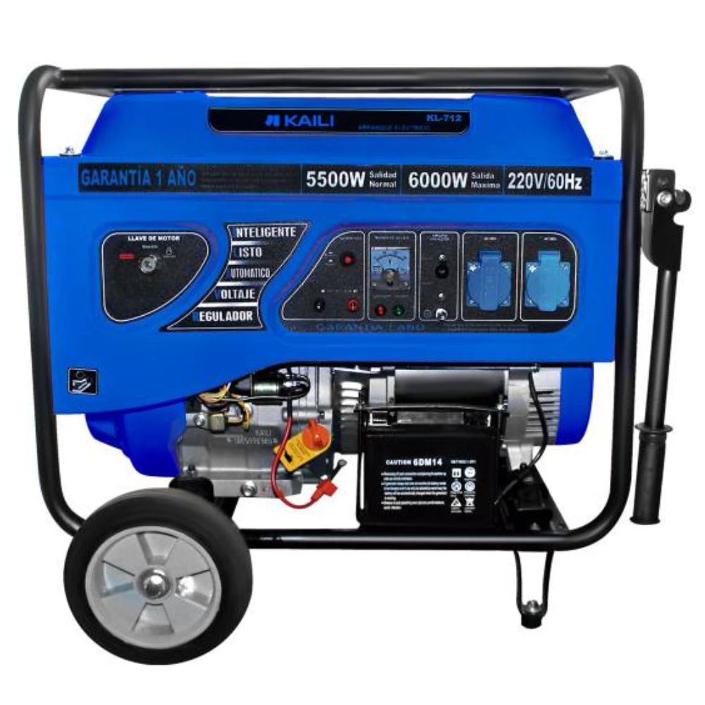 Generador a Gasolina 6000w 4 tiempos con ruedas