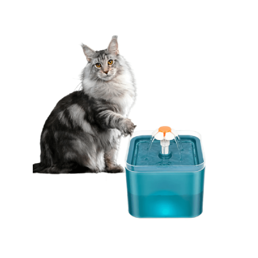 Fuente de Agua Bebedero con Filtro Automático para Gatos / Perros 2.0 Litros