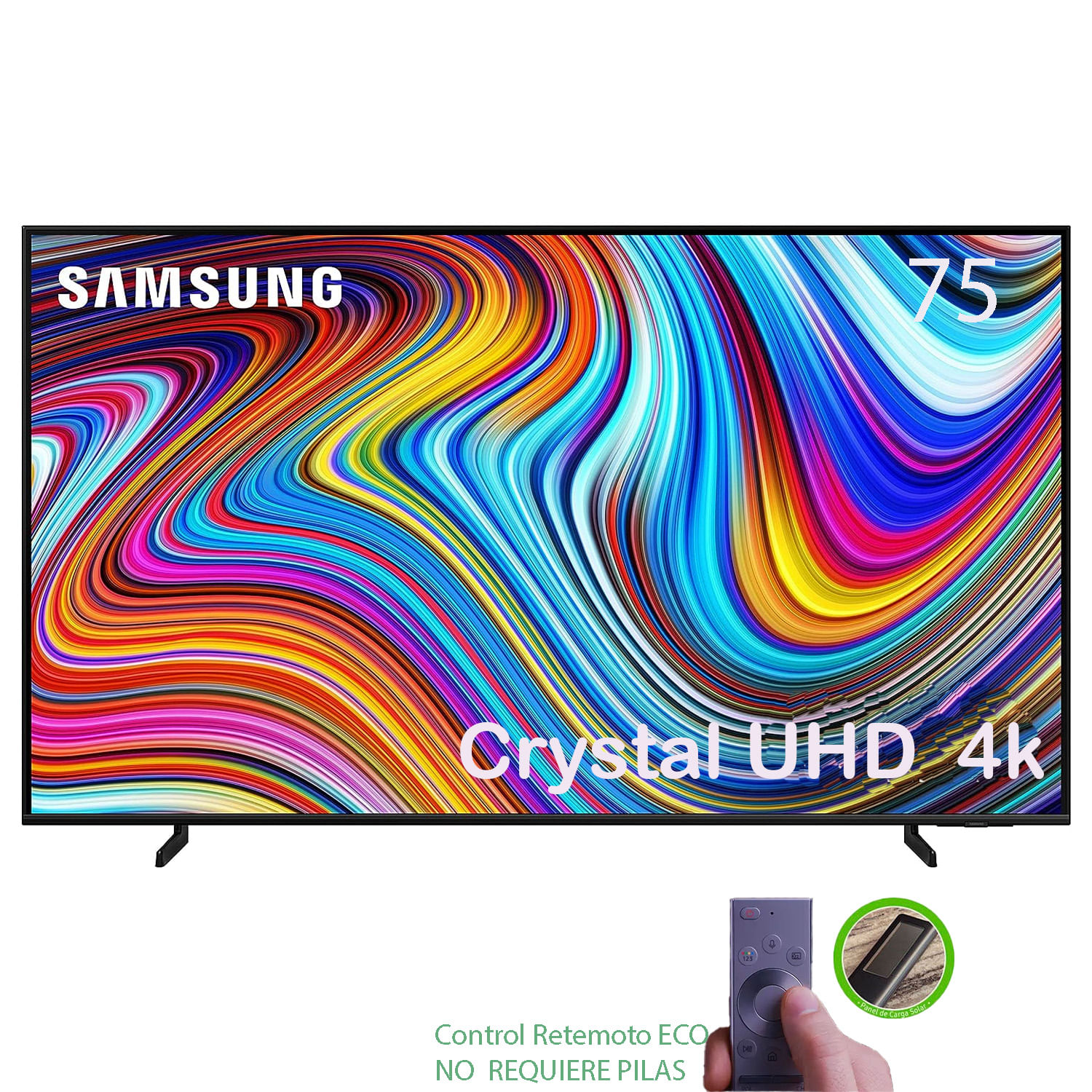 Televisor Samsung Crystal UHD 75" UHD 4K Smart Tv UN75CU8000GXPE