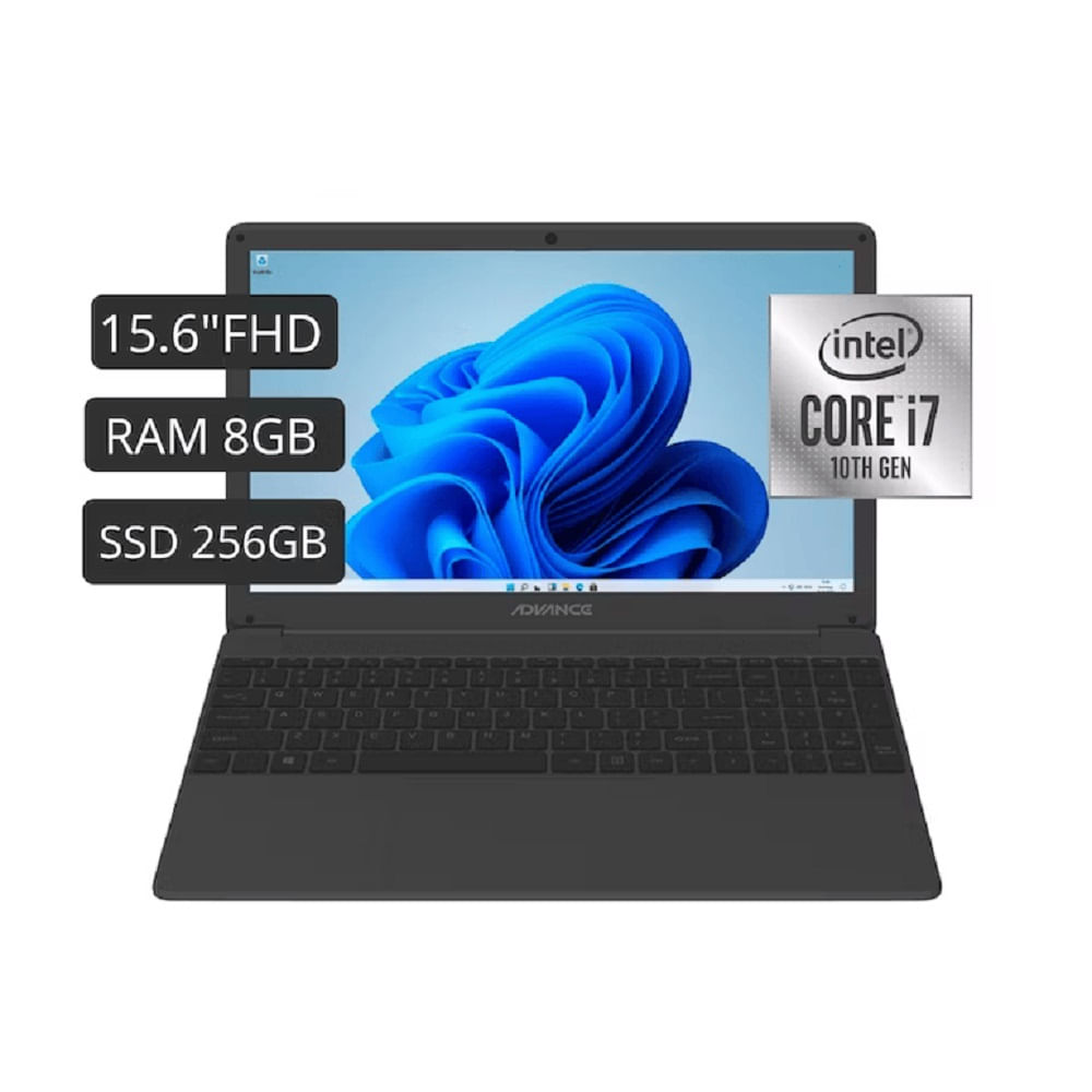 Laptop Advance PS7085 15.6" Intel Core i7 256GB SSD 8GB Negro