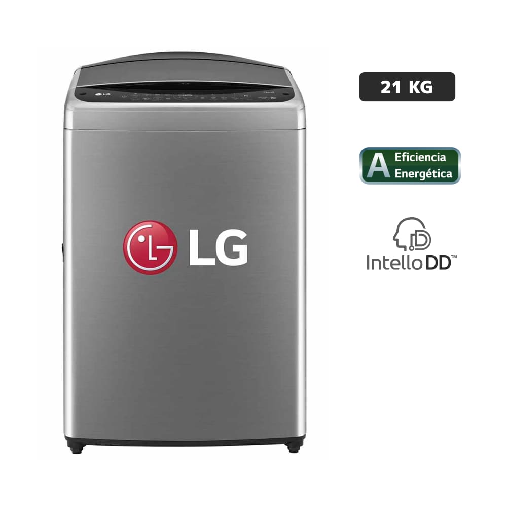 Lavadora LG Carga Superior 21 Kg WT21VV6 Plateado