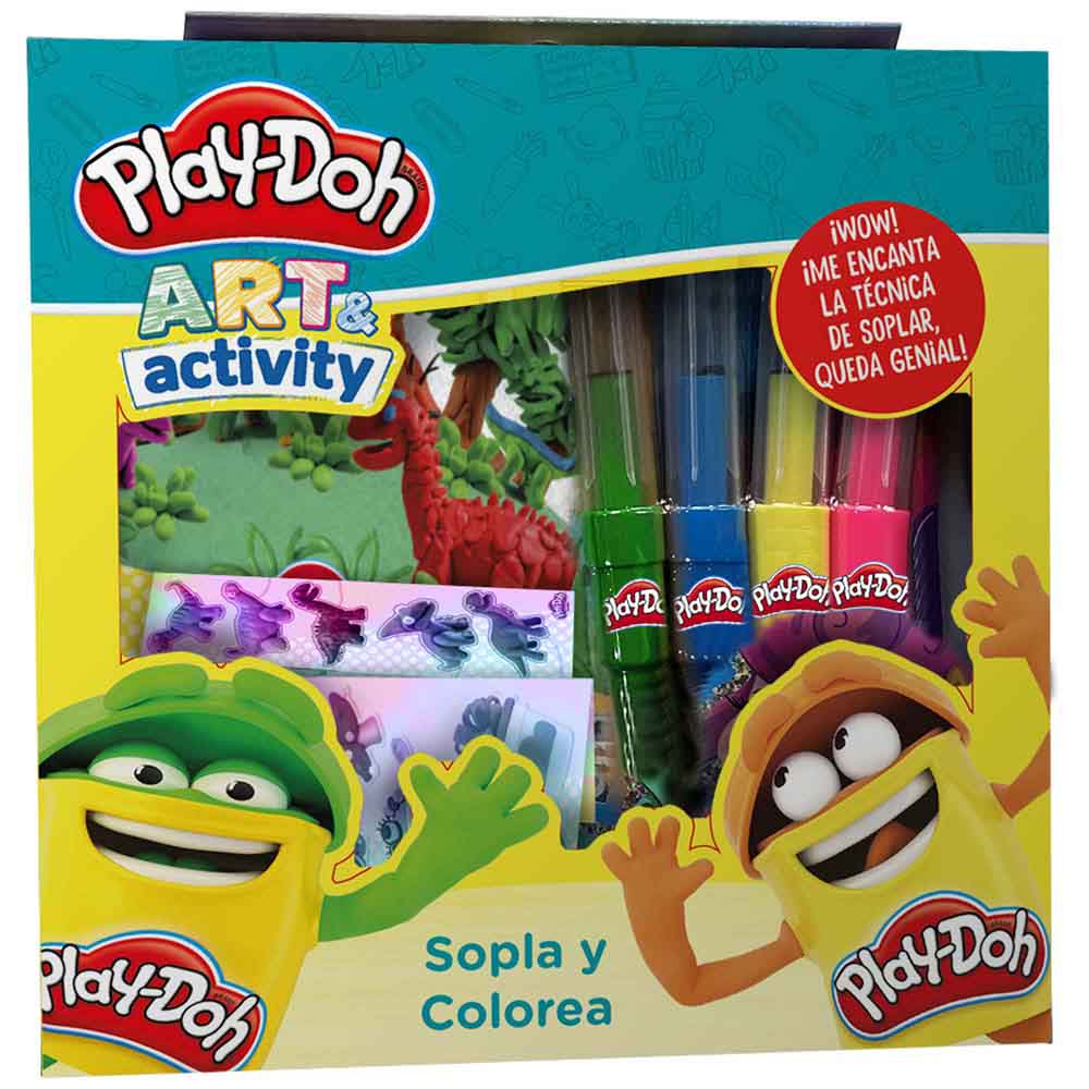 Set PLAYDOH Sopla y Colorea