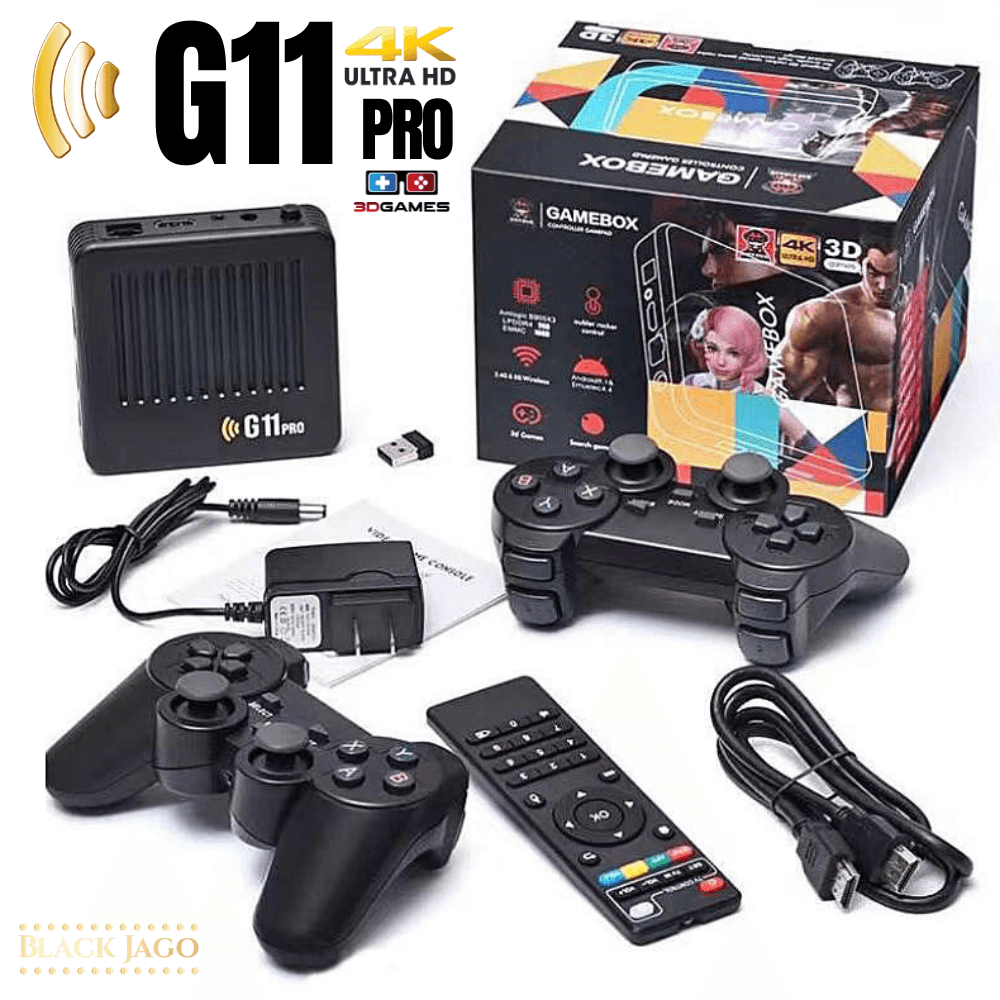 Consola Videojuegos Gamebox G11 Pro Tv Box 128GB Mandos Recargables Sistema Dual
