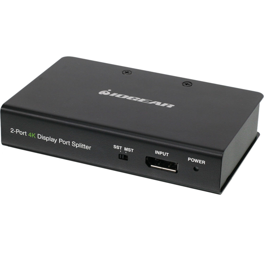 Kit de Cables y Divisor de Gráficos Iogear 2 Port Displayport 1.2 para Múltiples Monitores Mst Video