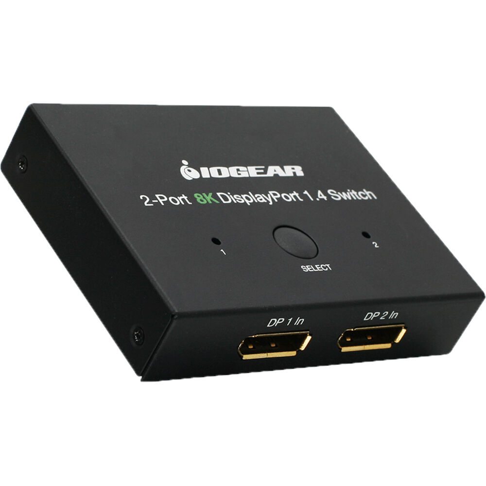 Switch Iogear de 2 Puertos Displayport 1.4