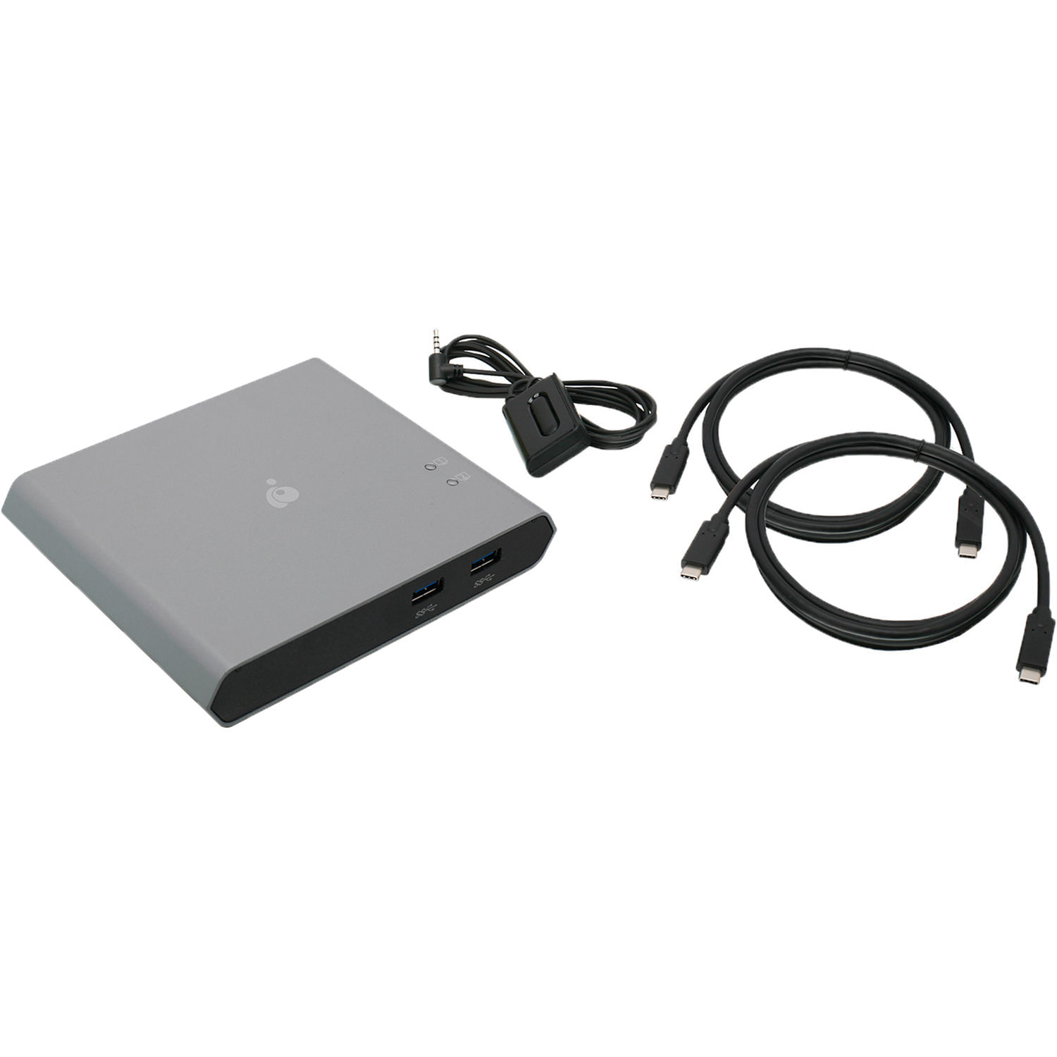 Kvm Switch Iogear Access Pro de 2 Puertos Usb Tipo C con Entrega de Energía