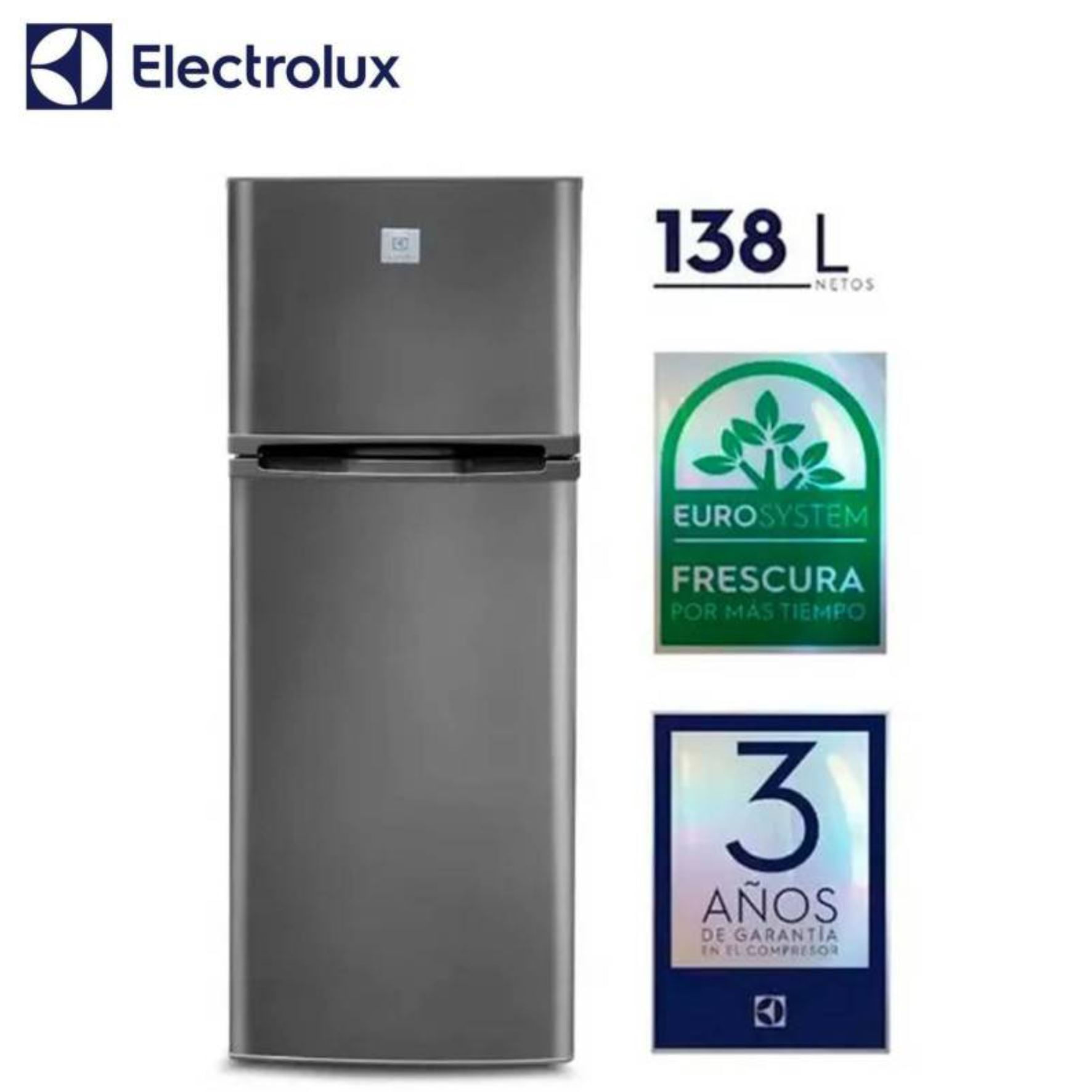 Refrigeradora Electrolux ERT18G2HNI Eurofrio 138 Litros Silver