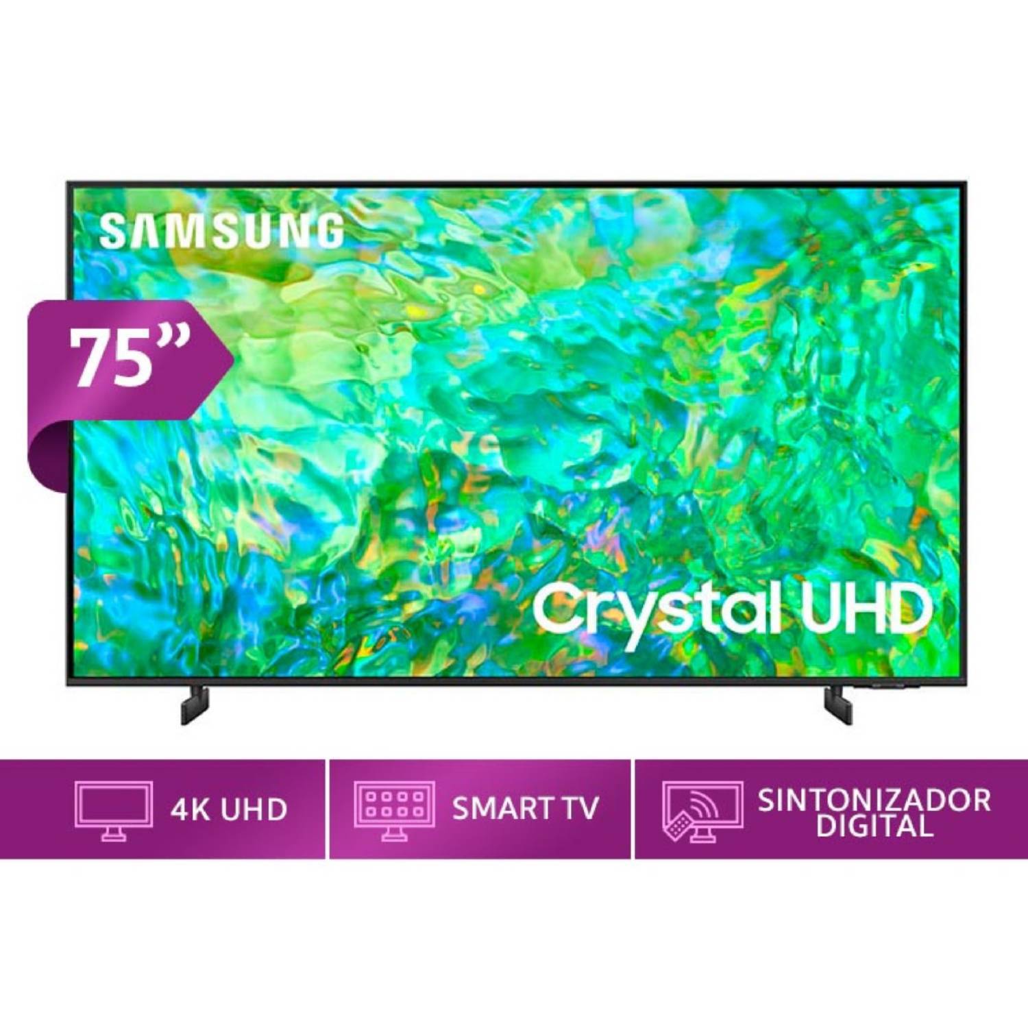 Televisor Samsung 75 75CU8000 LED Crystal UHD 4K Smart Tv